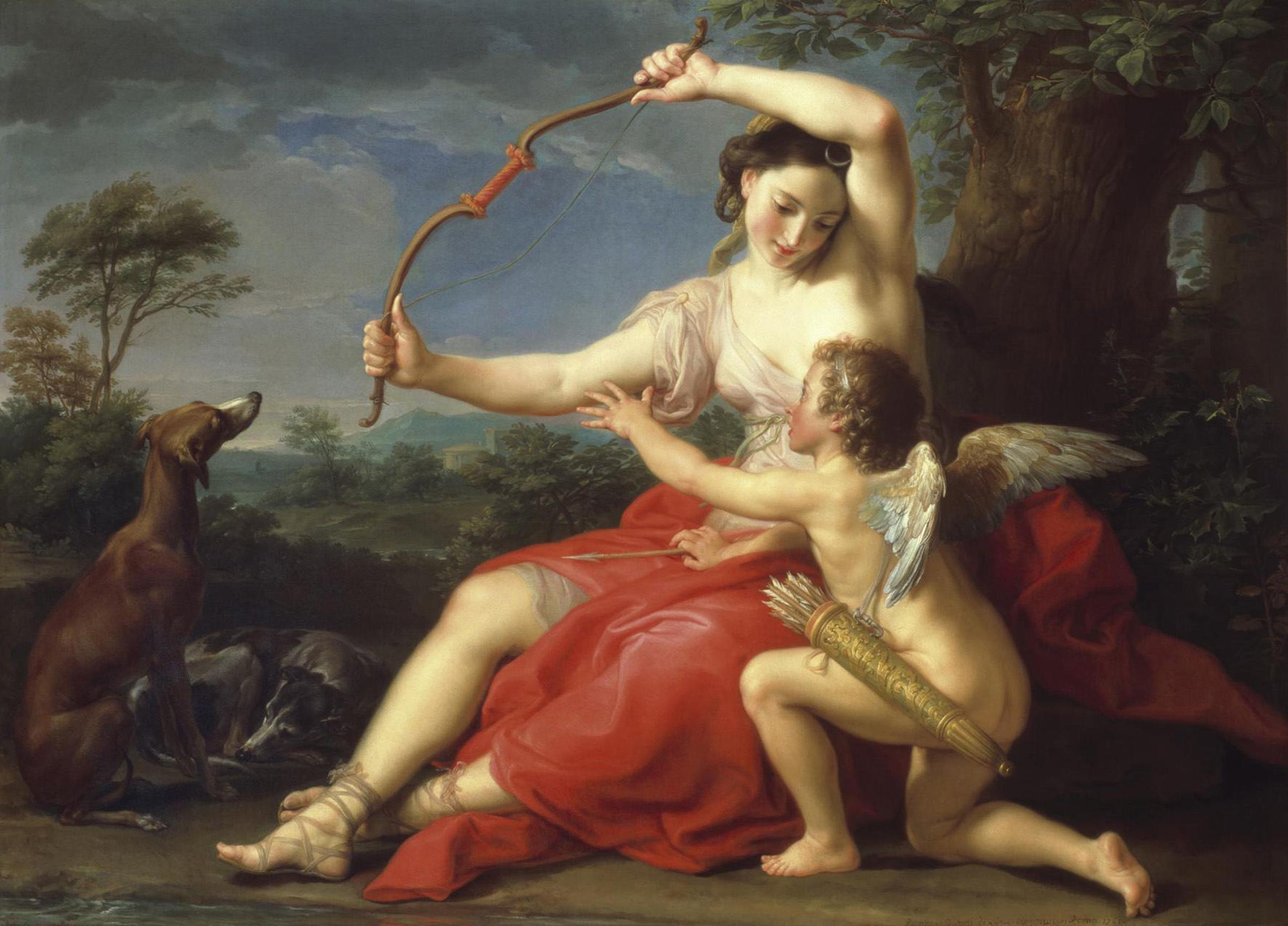 Según la leyenda, Cupido era el hijo de Venus, la diosa del amor, y Marte, el dios de la guerra. Su equivalente en la mitología griega es Eros.