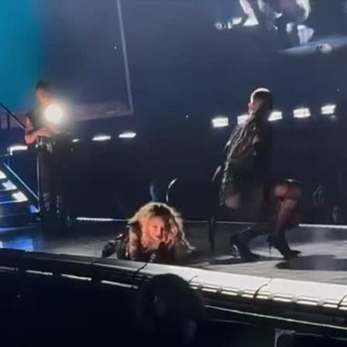 Video de caída de Madonna causa furor en redes