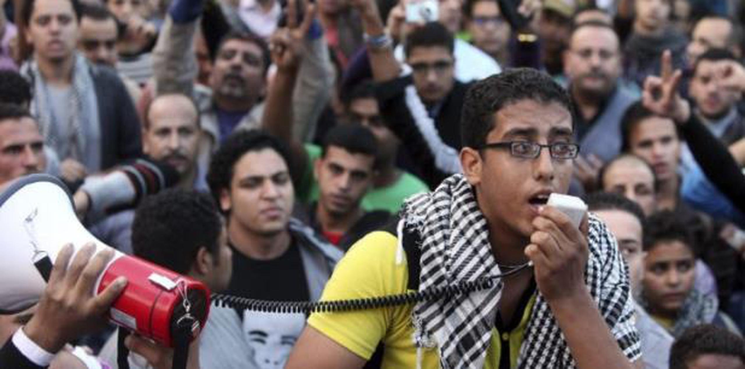 Las protestas callejeras comenzaron en El Cairo, y otras ciudades del país el pasado 20 de septiembre.
 (Archivo)
