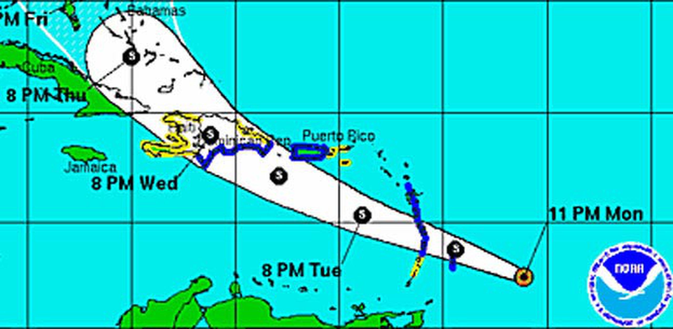 La Agencia Estatal para el Manejo de Emergencias ofreció a las 6:00 p.m. una conferencia de prensa sobre los planes de seguridad con motivo de la tormenta tropical Chantal.  (NOAA)
