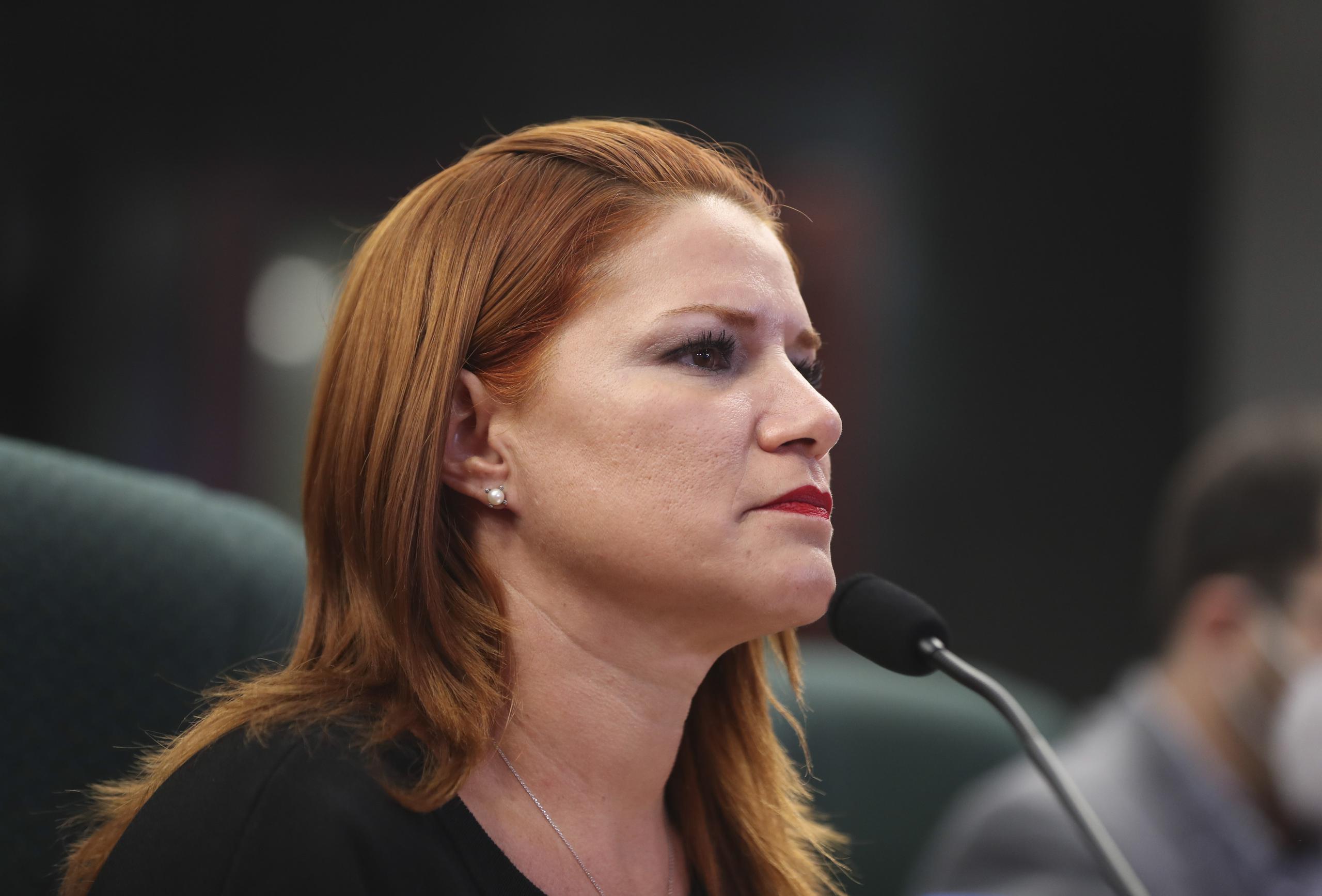 La secretaria de la Gobernación, Noelia García.