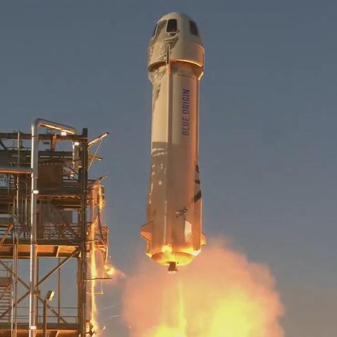 Exitosa prueba del cohete para vuelos turísticos de Jeff Bezos