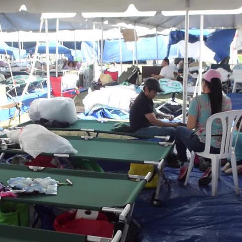 Previenen enfermedades en los refugios luego del terremoto