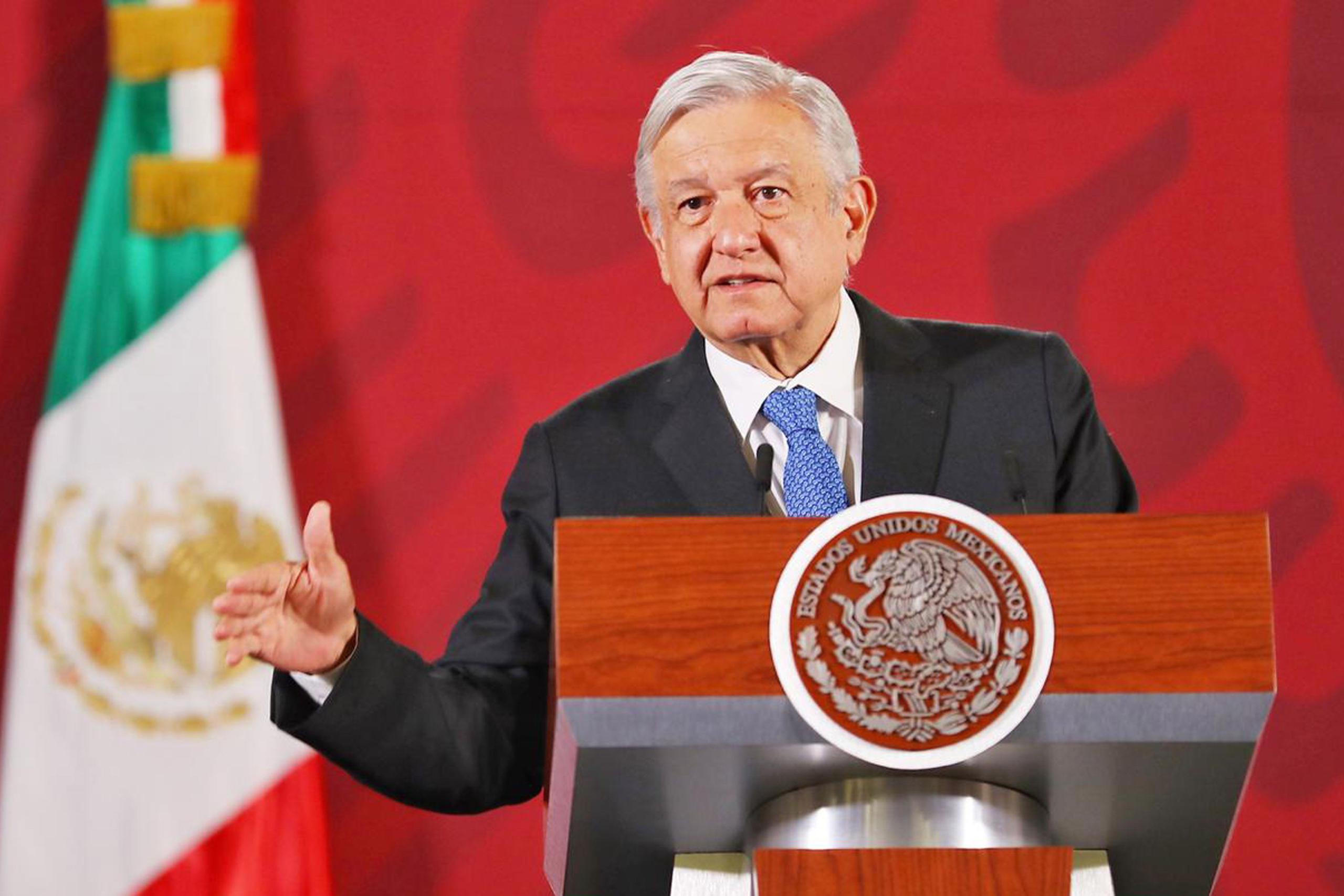 El presidente de México, Andrés Manuel López Obrador, durante una conferencia el pasado miércoles. (EL UNIVERSAL/Sergio Tapia/RDB)