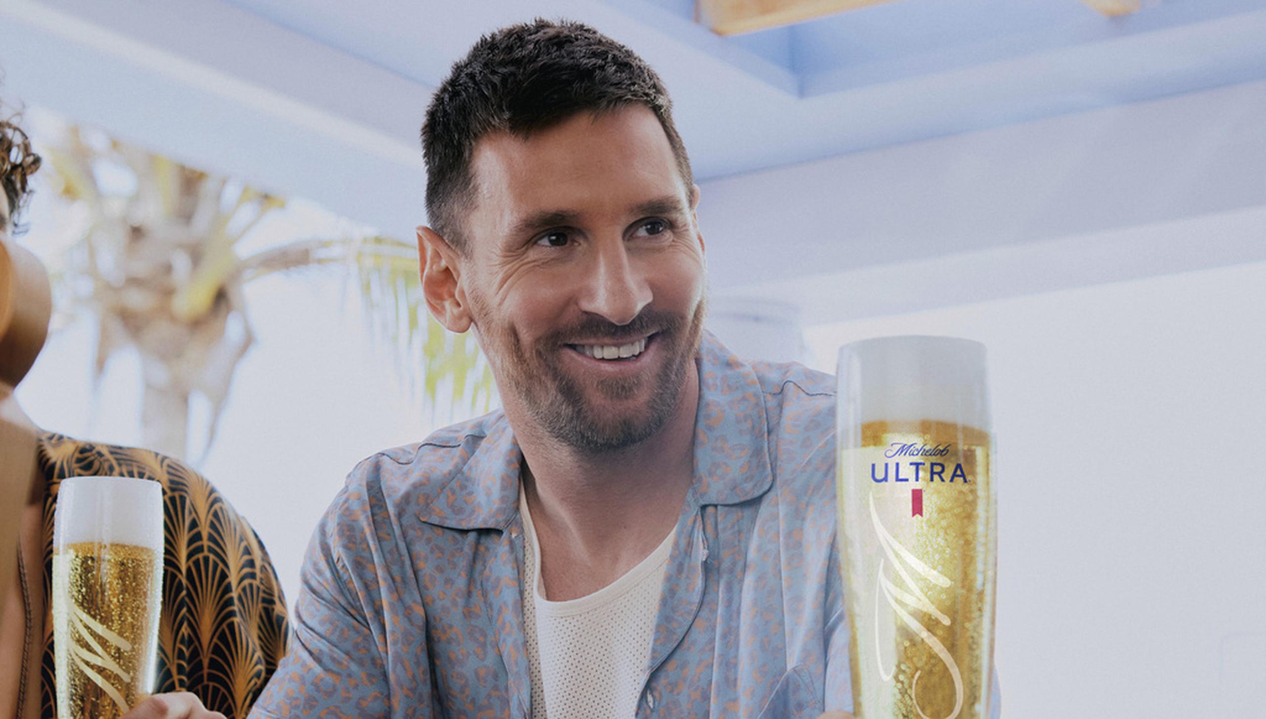 La promoción de Michelob Ultra con Lionel Messi será vista durante el Super Bowl.