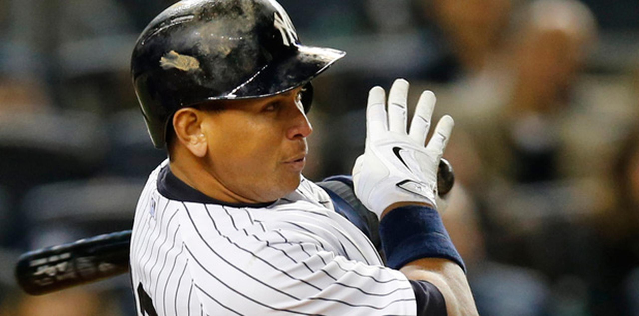 Rodriguez conectó su jonrón en el primer inning del encuentro realizado en el Yankee Stadium. (AP)