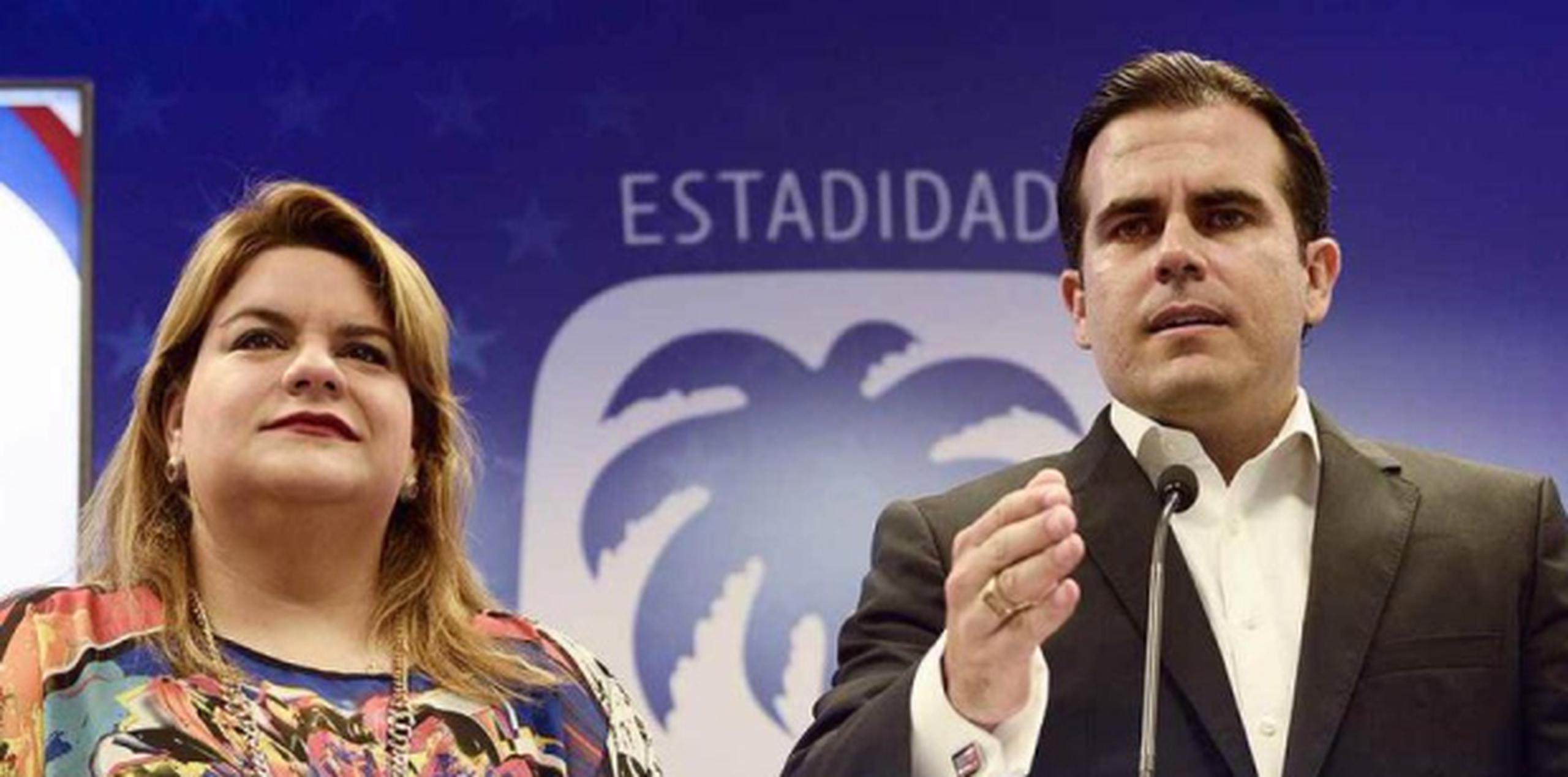Rosselló y Jenniffer González dieron detalles hoy de los principios de su gobierno. (Archivo)