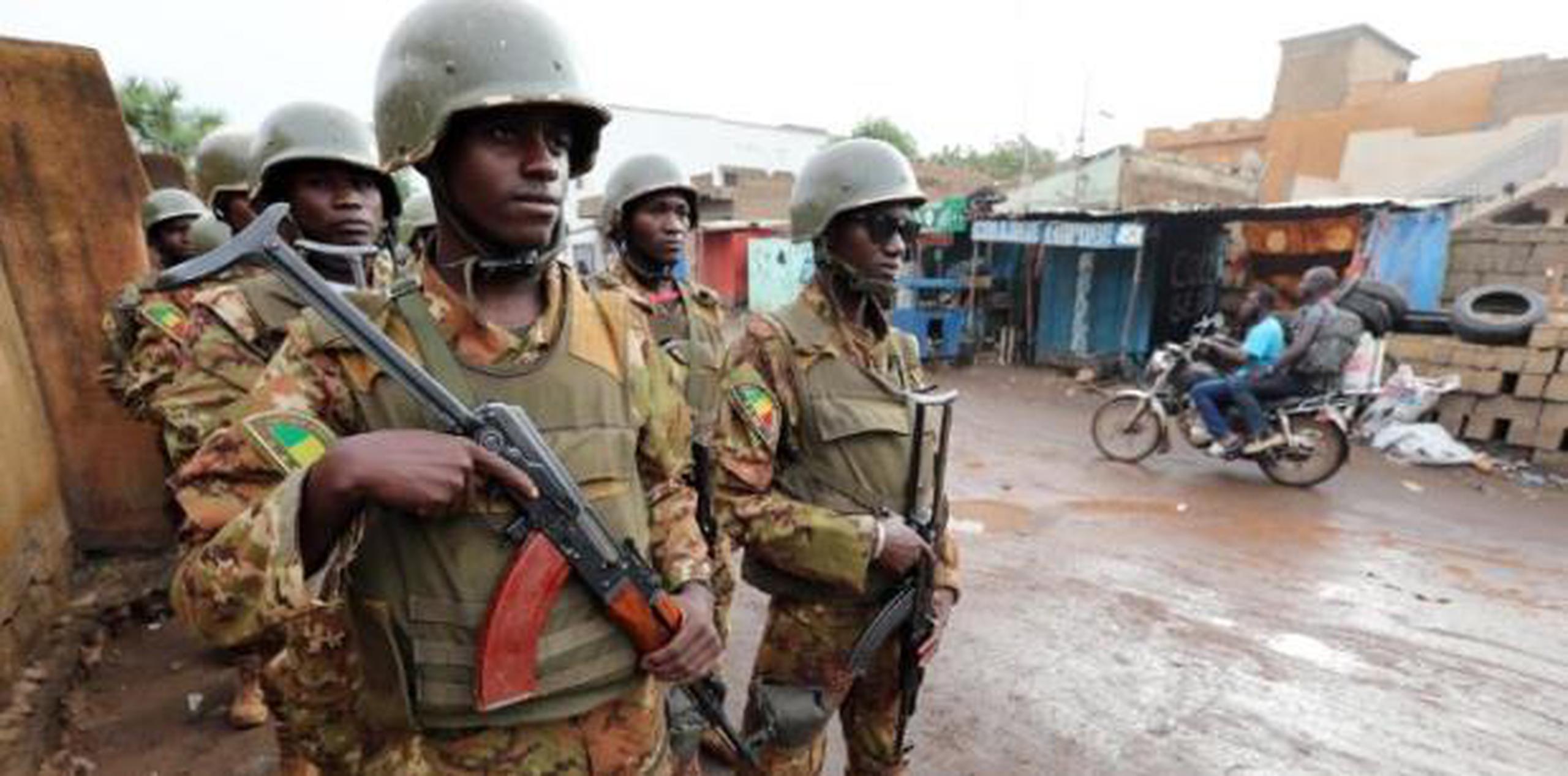 Soldados de Mali, en África. (Archivo)