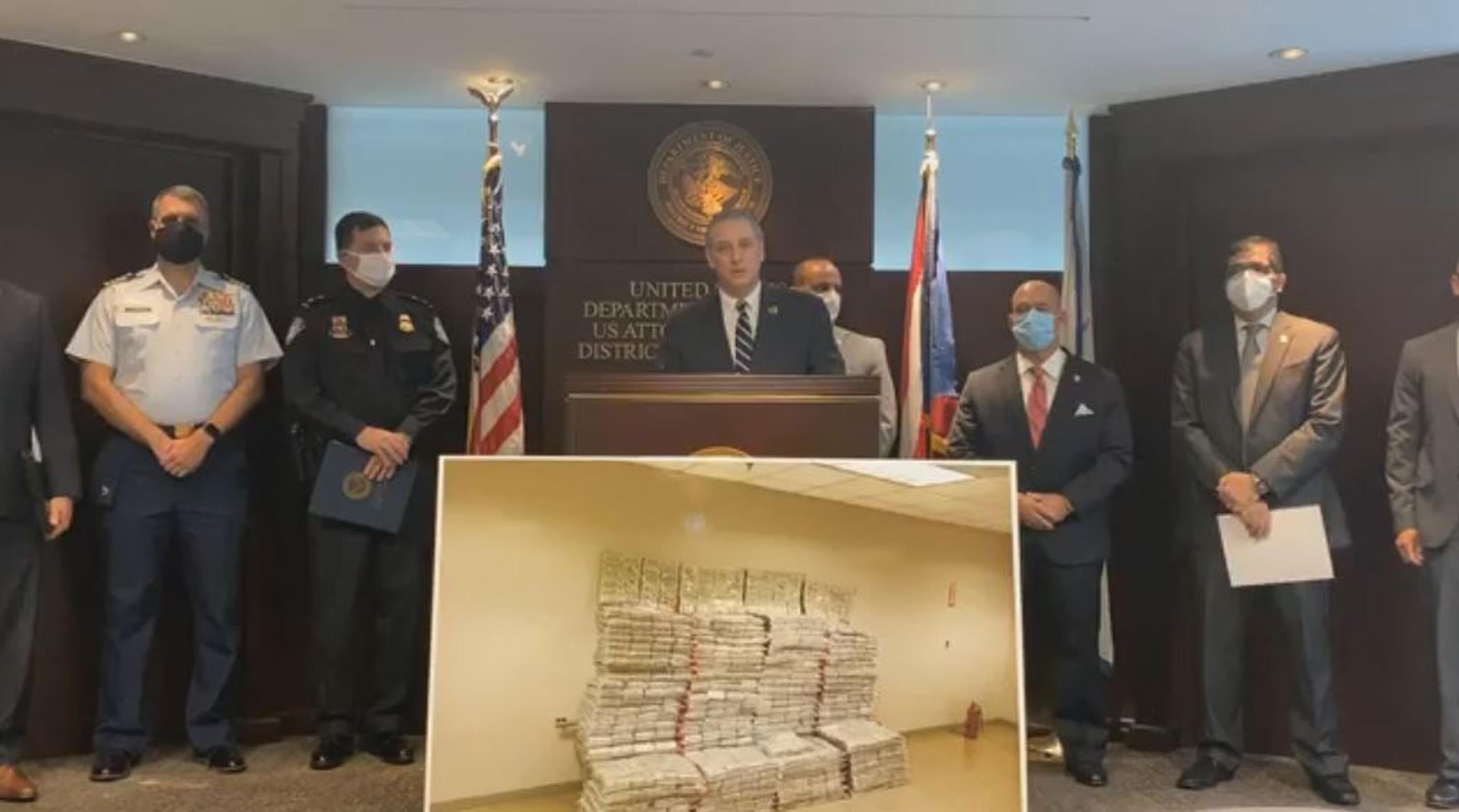 El fiscal federal detalló que las cajas tenían destino a St. Thomas.