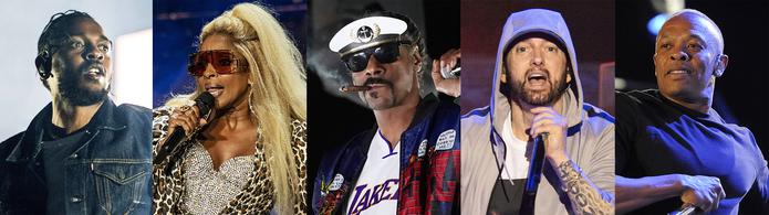 NFL, Pepsi y Roc Nation anunciaron el jueves que los cinco íconos musicales presentarán el show de medio tiempo el 13 de febrero en el SoFi Stadium en Inglewood, California.