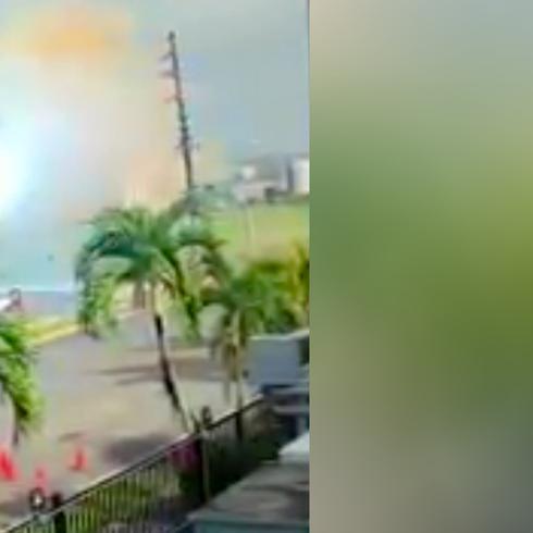 Impactante video: secuencia de explosiones en Humacao