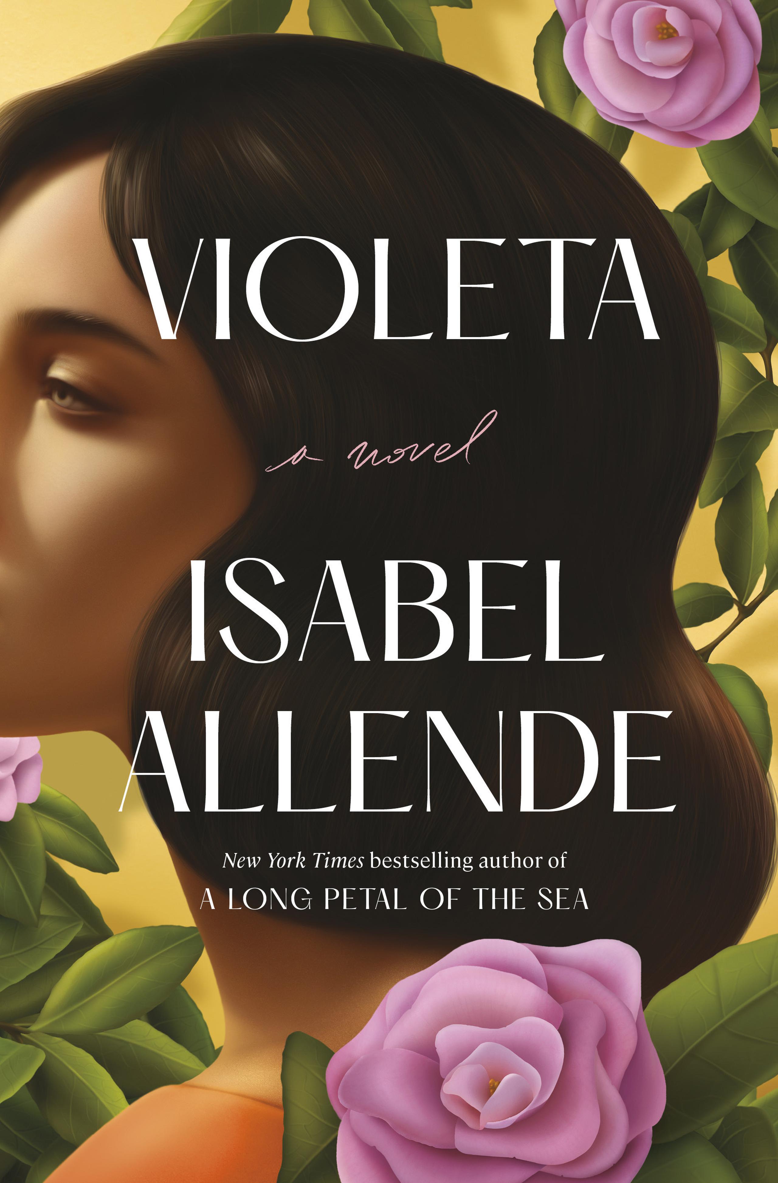 En esta imagen difundida por Ballantine, la portada de "Violeta" de Isabel Allende, en su edición en inglés. (Ballantine vía AP)