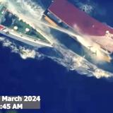 Guardia costera china dispara cañones de agua contra barco filipino
