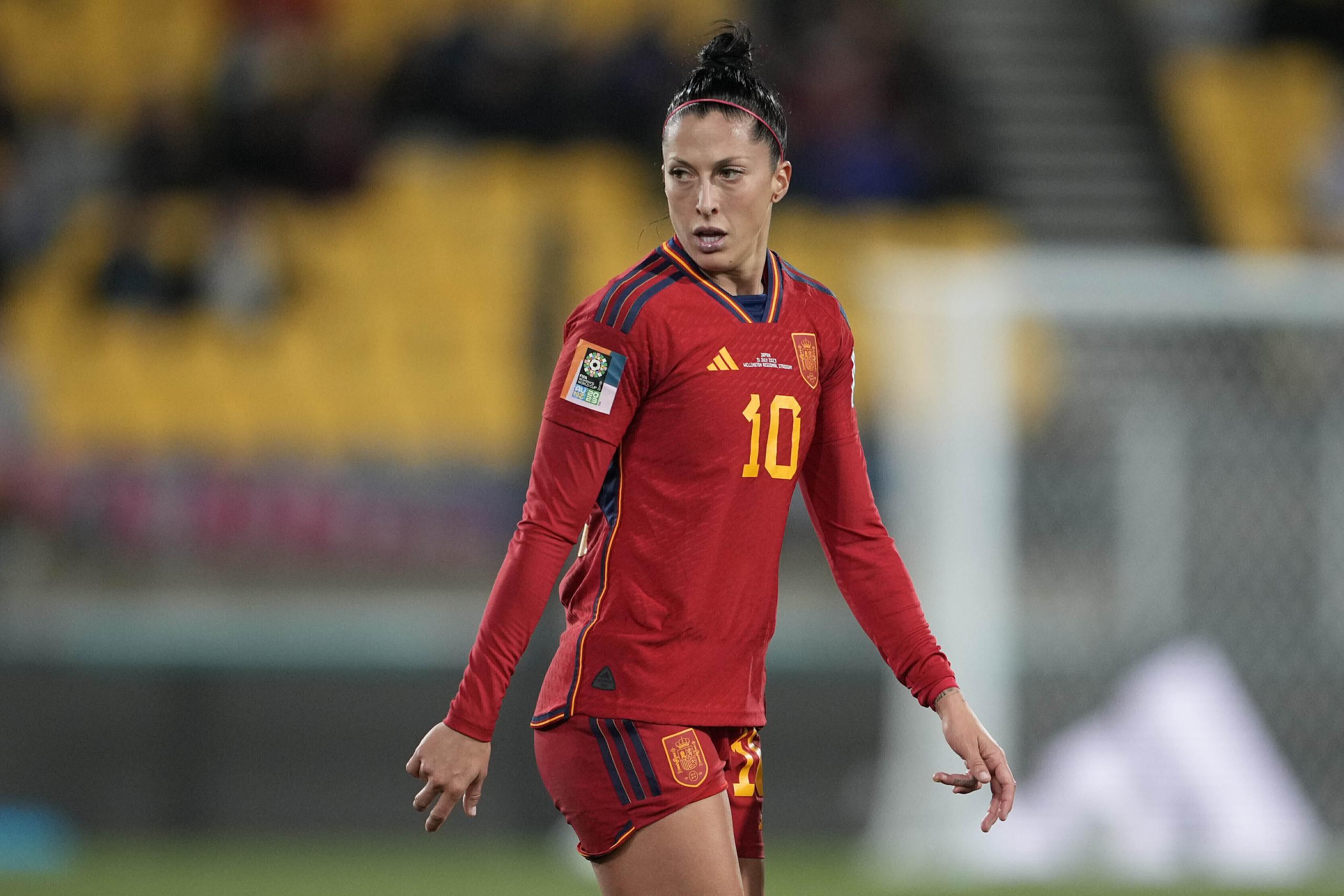 La española Jennifer Hermoso durante un partido en la Copa del Mundo.