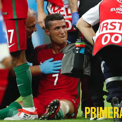Cristiano Ronaldo sale llorando del campo