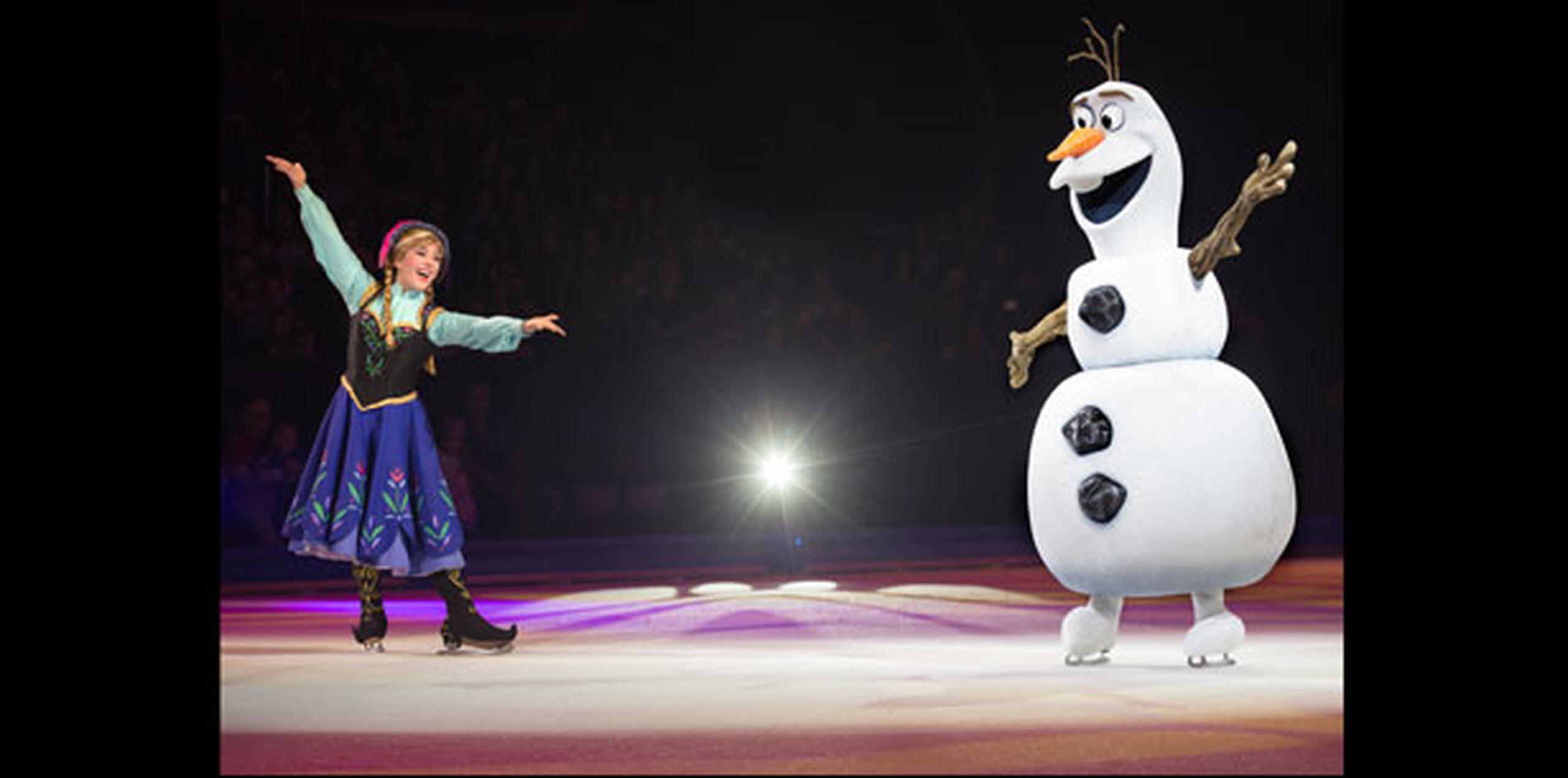 Algunos de los personajes que se darán cita en la pista de patinaje estarán “Anna”, “Elsa y “Olaf”, de la exitosa película animada “Frozen”, así como “Nemo”, “Rapunzel”, entre otros. (Suministrada)