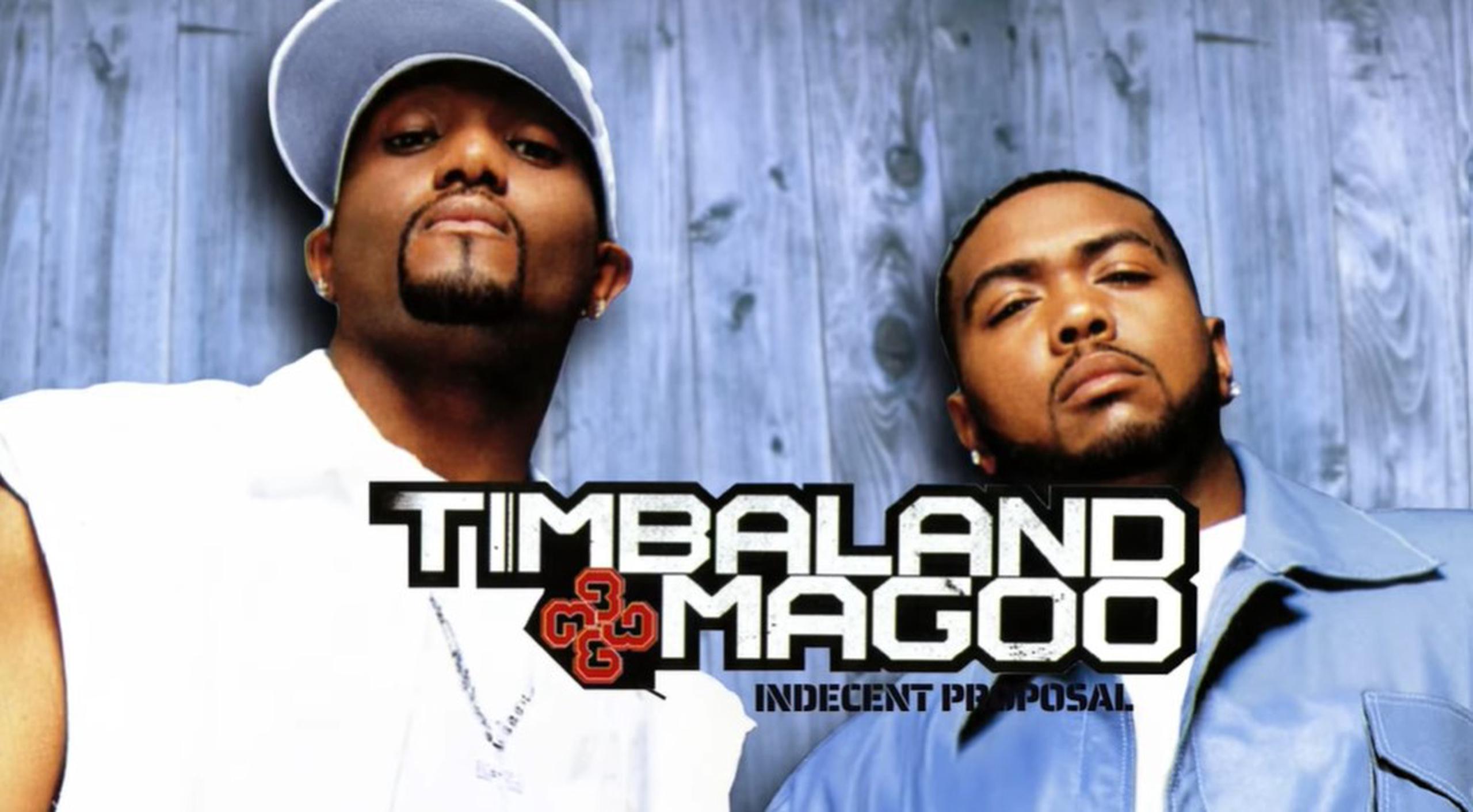 Magoo (izquierda) junto a Timbaland.