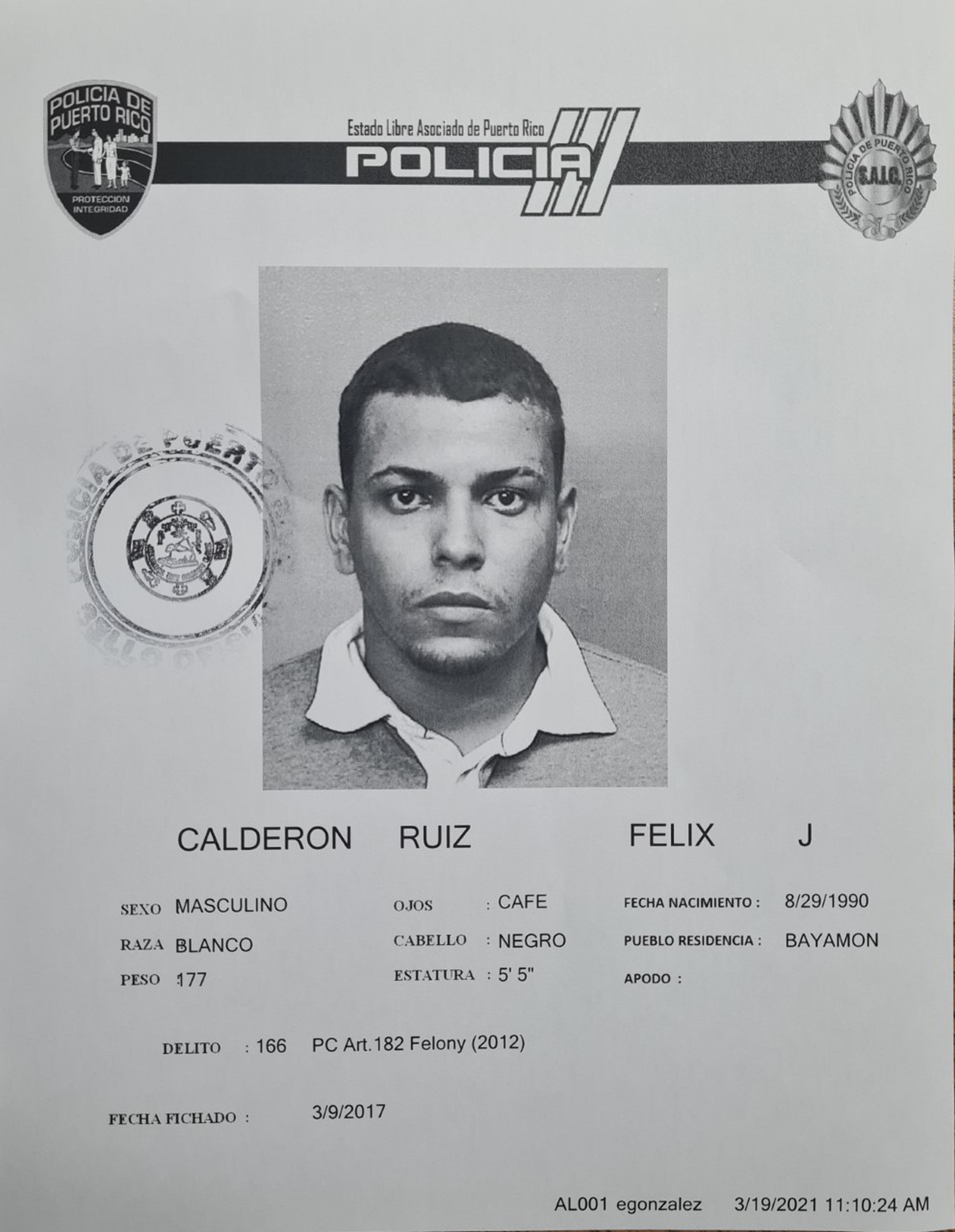 Félix J. Calderón Ruiz, fue asesinado a balazos mientras transitaba por el expreso Rafael Martínez Nadal, cerca de la salida hacia la avenida González Giusti, en Guaynabo.