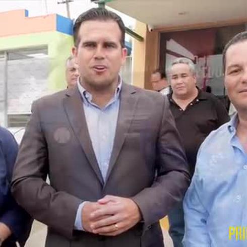 Satisfechos Ángel Pérez y Ricardo Rosselló con el resultado de las elecciones en Guaynabo