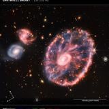 Nueva imagen del James Webb muestra el caos de la galaxia Rueda de carro 