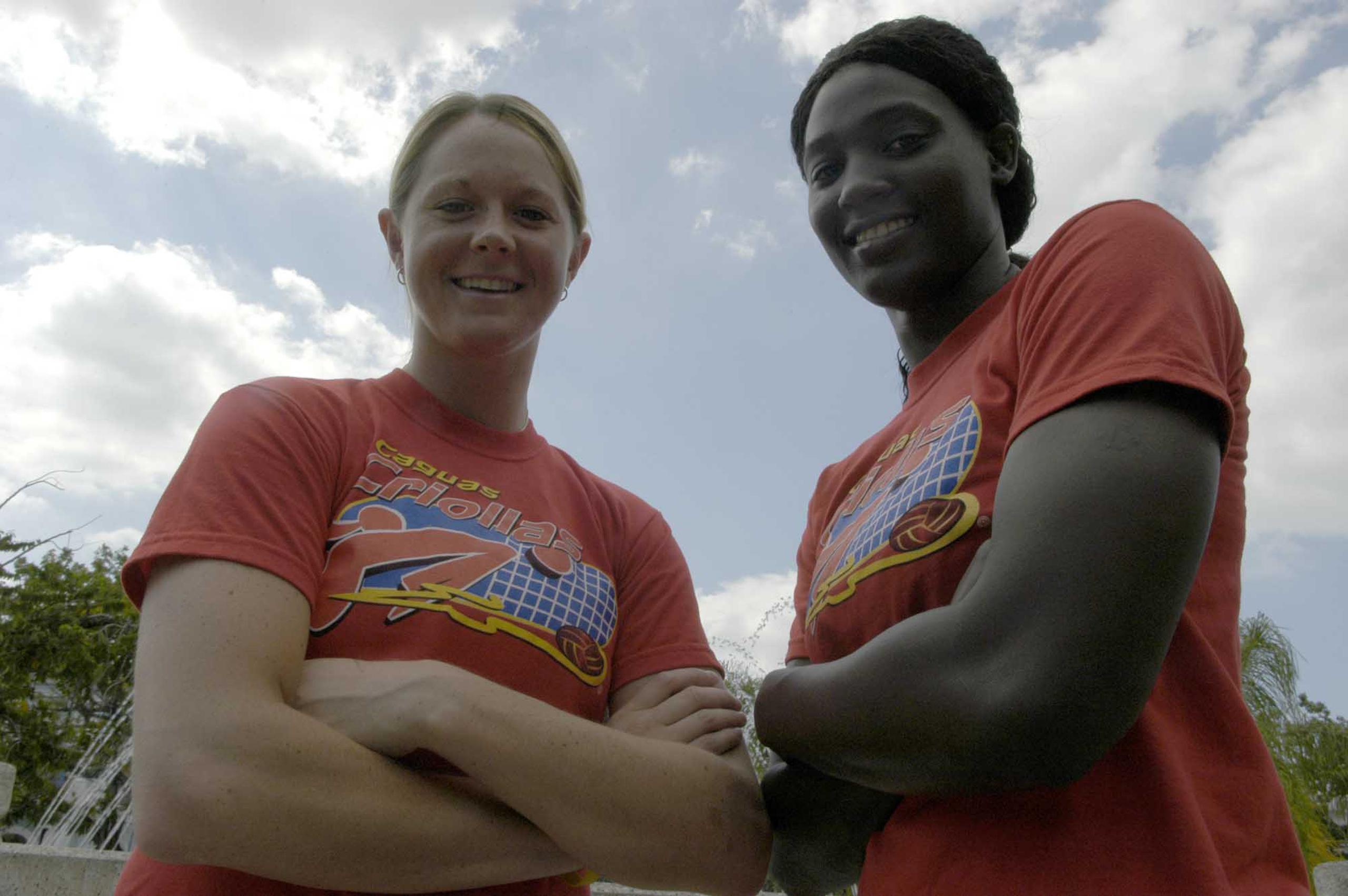 Stacey Gordon y Kim Willoughby, izquierda y derecha, respectivamente, fue un combo dominante para las Criollas del 2005.