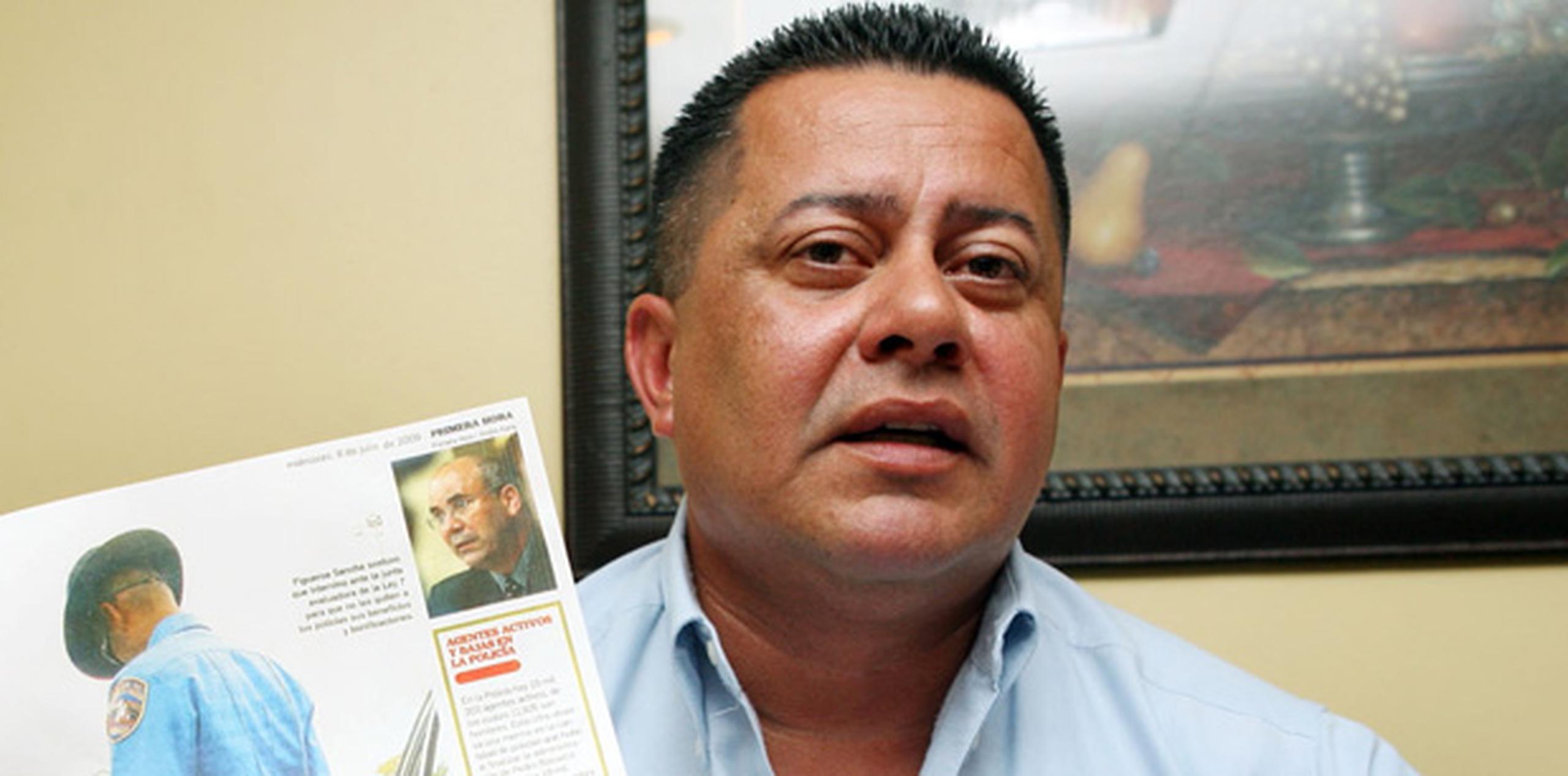 Jaime MOrales, presidente de la Corporación de Policías y Seguridad (COPS). (Archivo)
