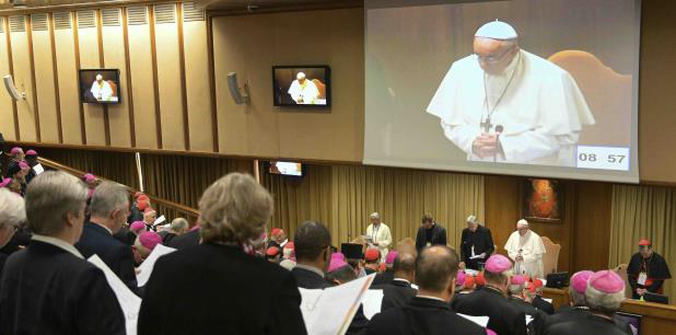 El papa Francisco encabeza el cónclave. (Pool/AFP)