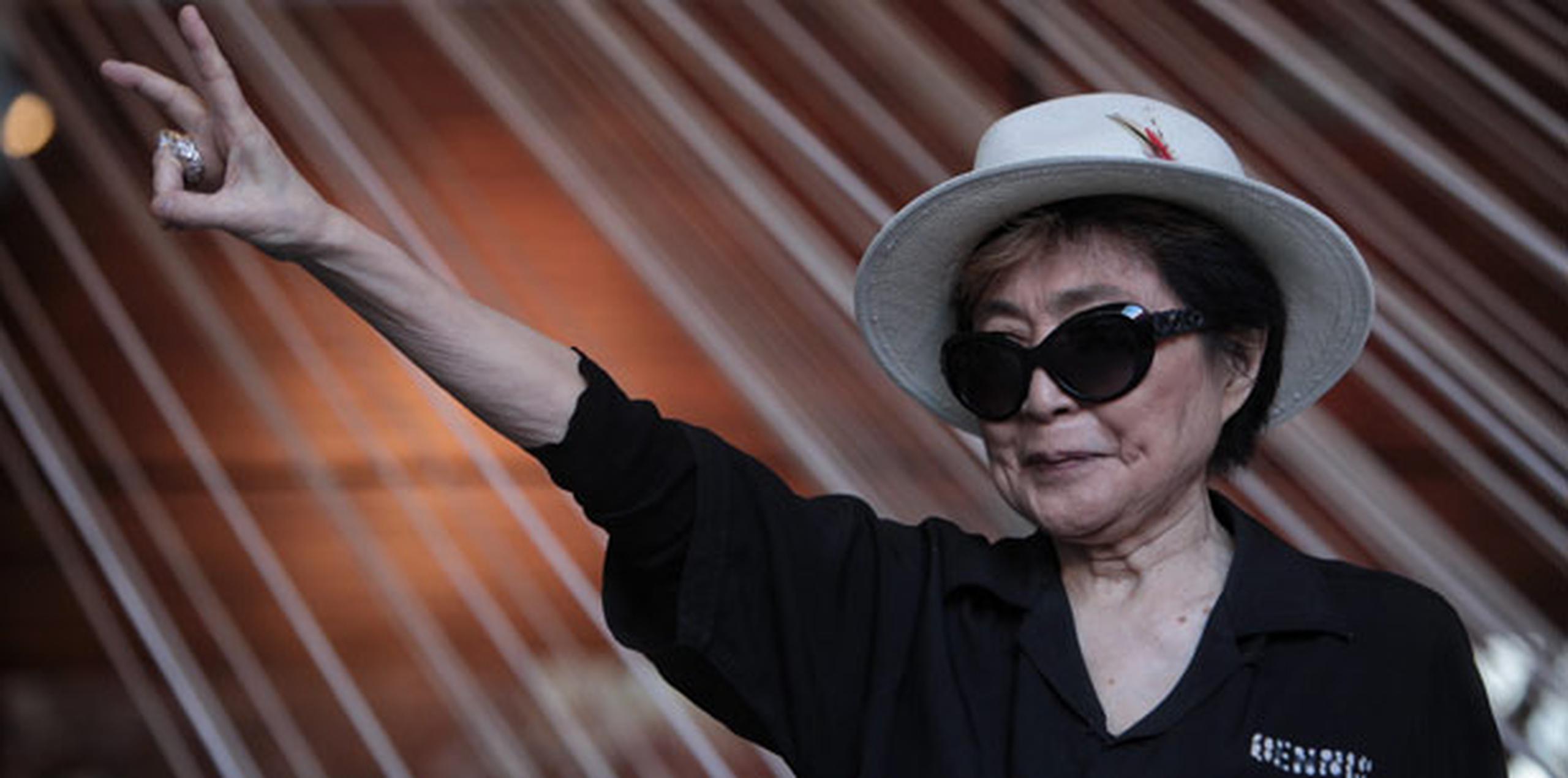 La exposición museística de Yoko Ono abarca 19 obras. (EFE/Sáshenka Gutiérrez)