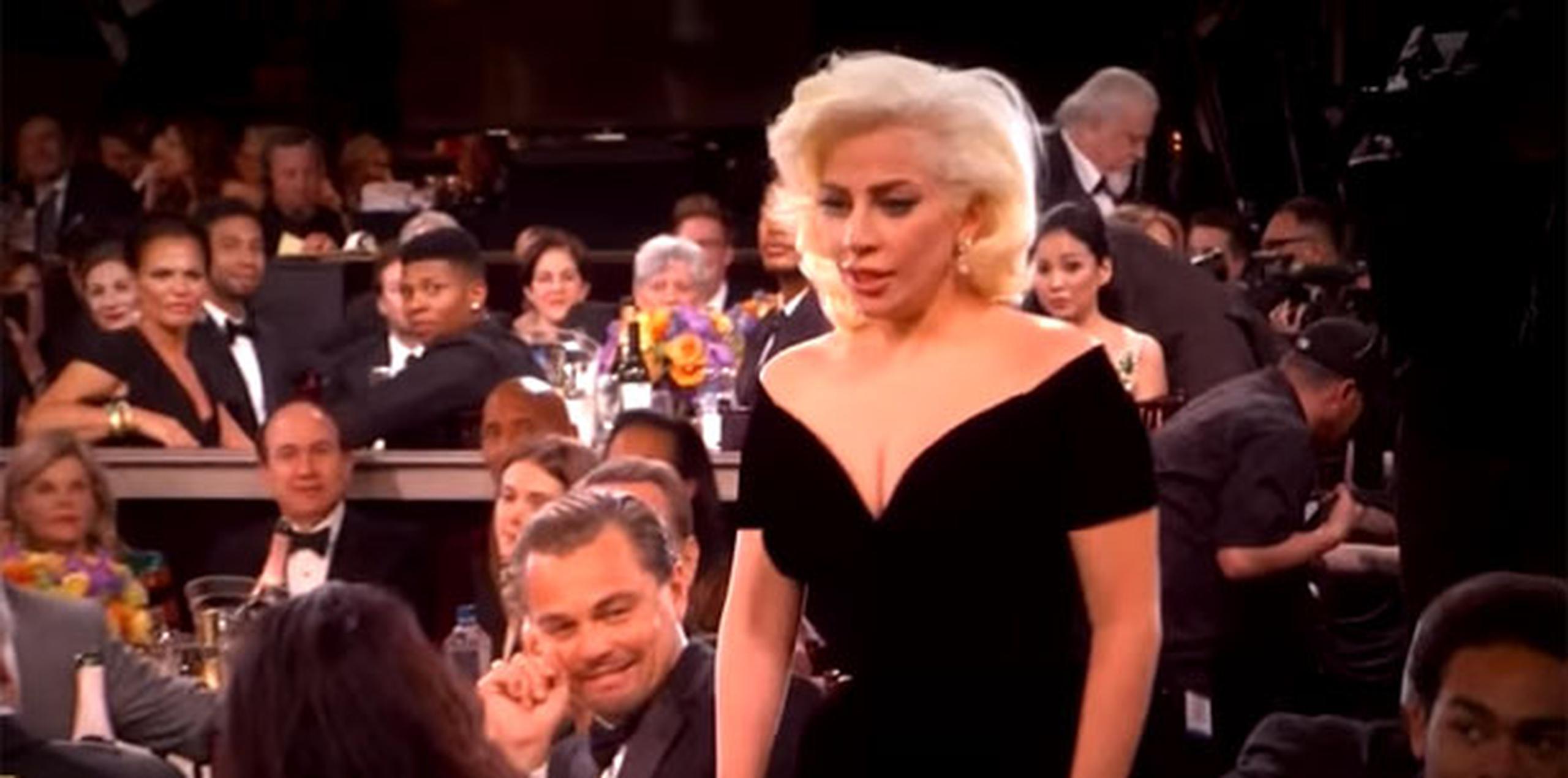 Lady Gaga ganó un Globo de oro anoche por su trabajo en la serie American Horror Story: Hotel. (Youtube)