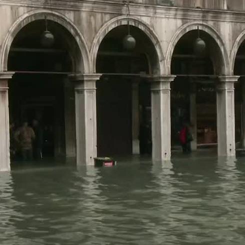 La plaza de San Marcos se inunda de nuevo