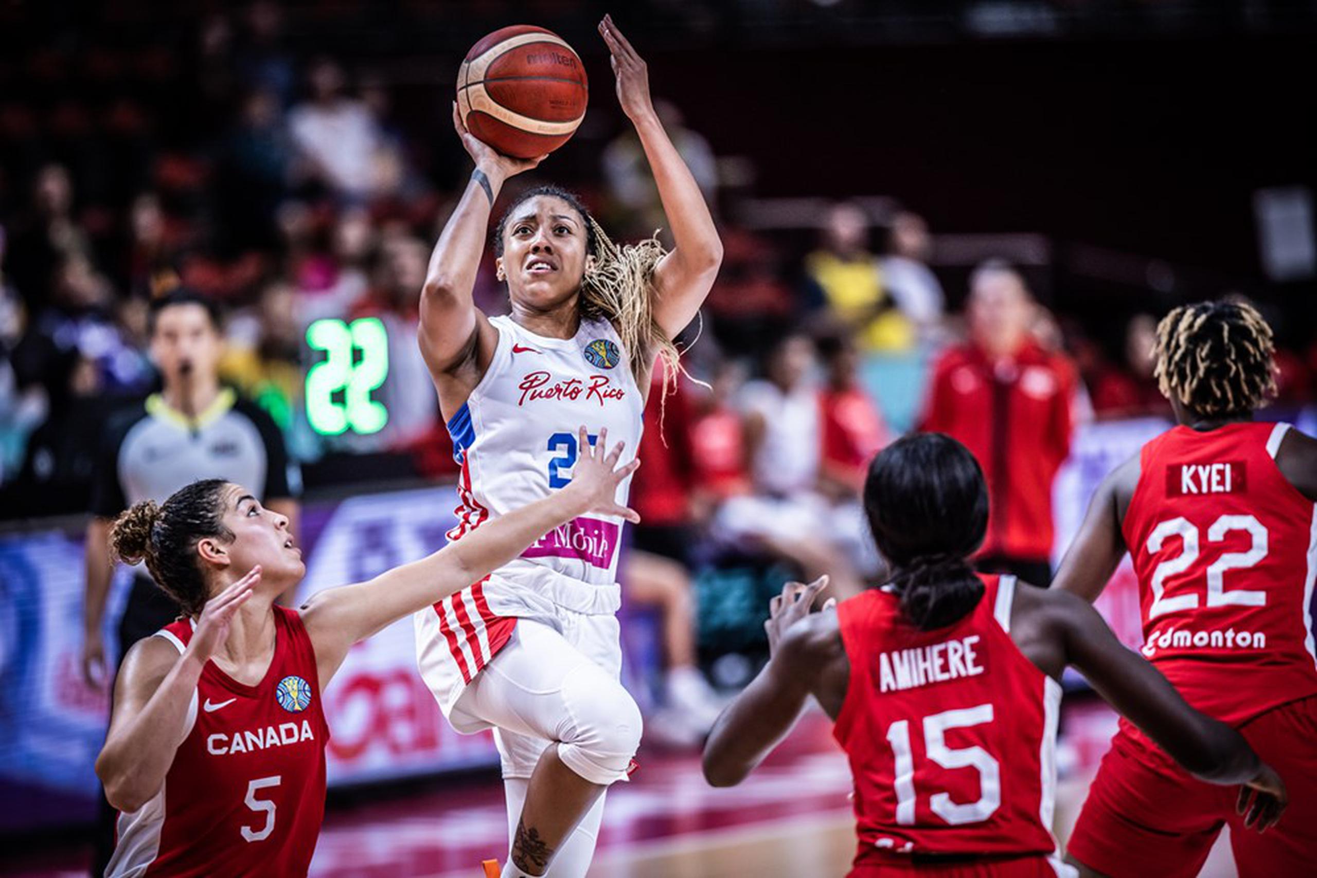 Arella Guirantes (22) es una de las jugadoras titulares en la Copa del Mundo que está presente nuevamente con Puerto Rico en el Centrobasket.