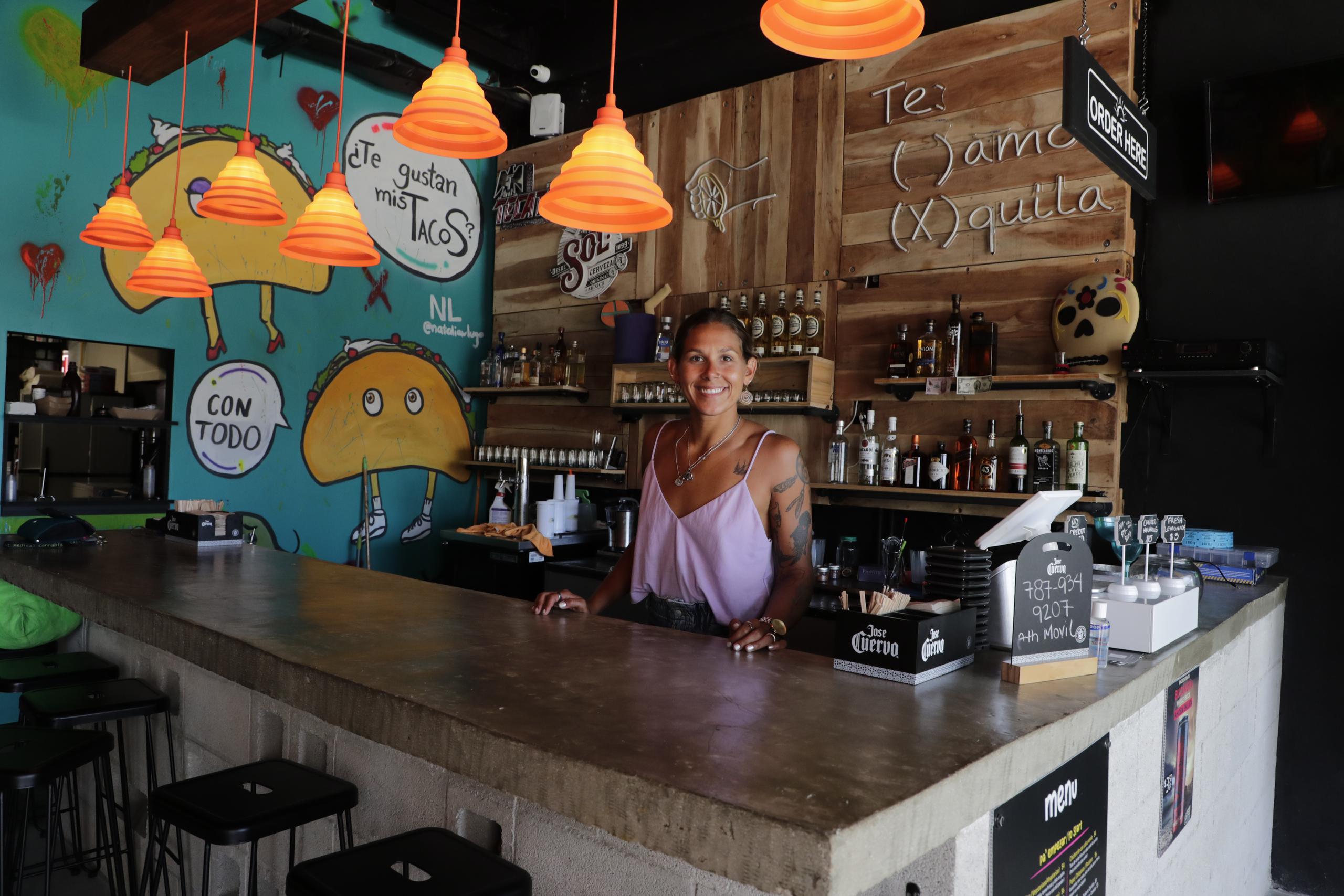 Stephanie Enright mostró a Primera Hora el local de El Condado en donde ubica su restaurante Takería.
