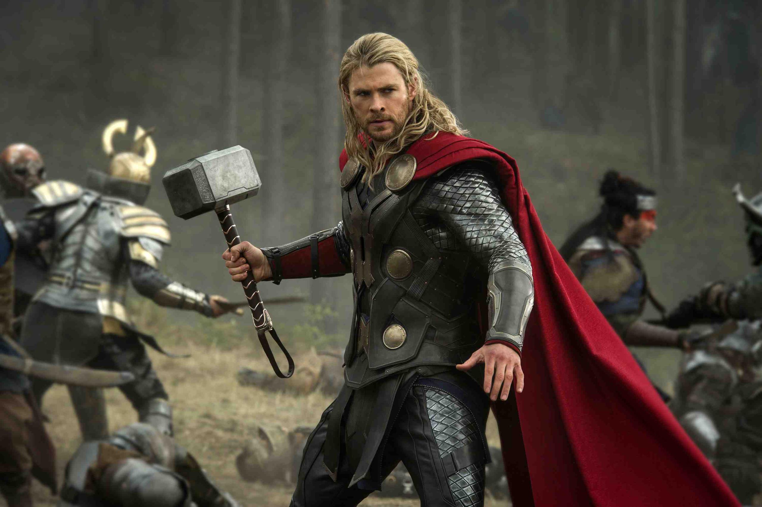 Al actor no le quedan nada de los músculos que lo destacan en "Thor". (Archivo/GFR Media)