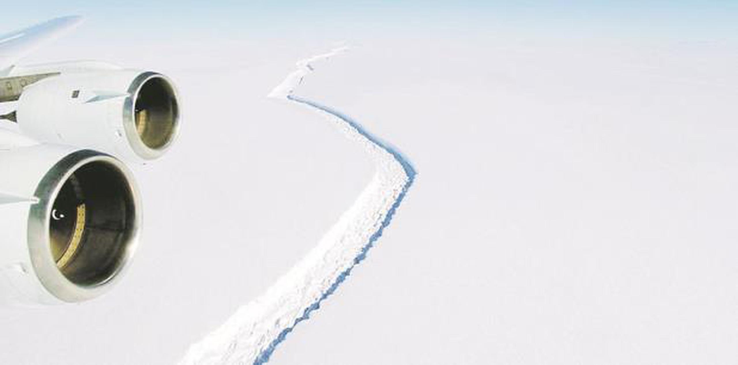 La barrera de hielo Larsen se encuentra en el mar de Weddell. (Archivo)