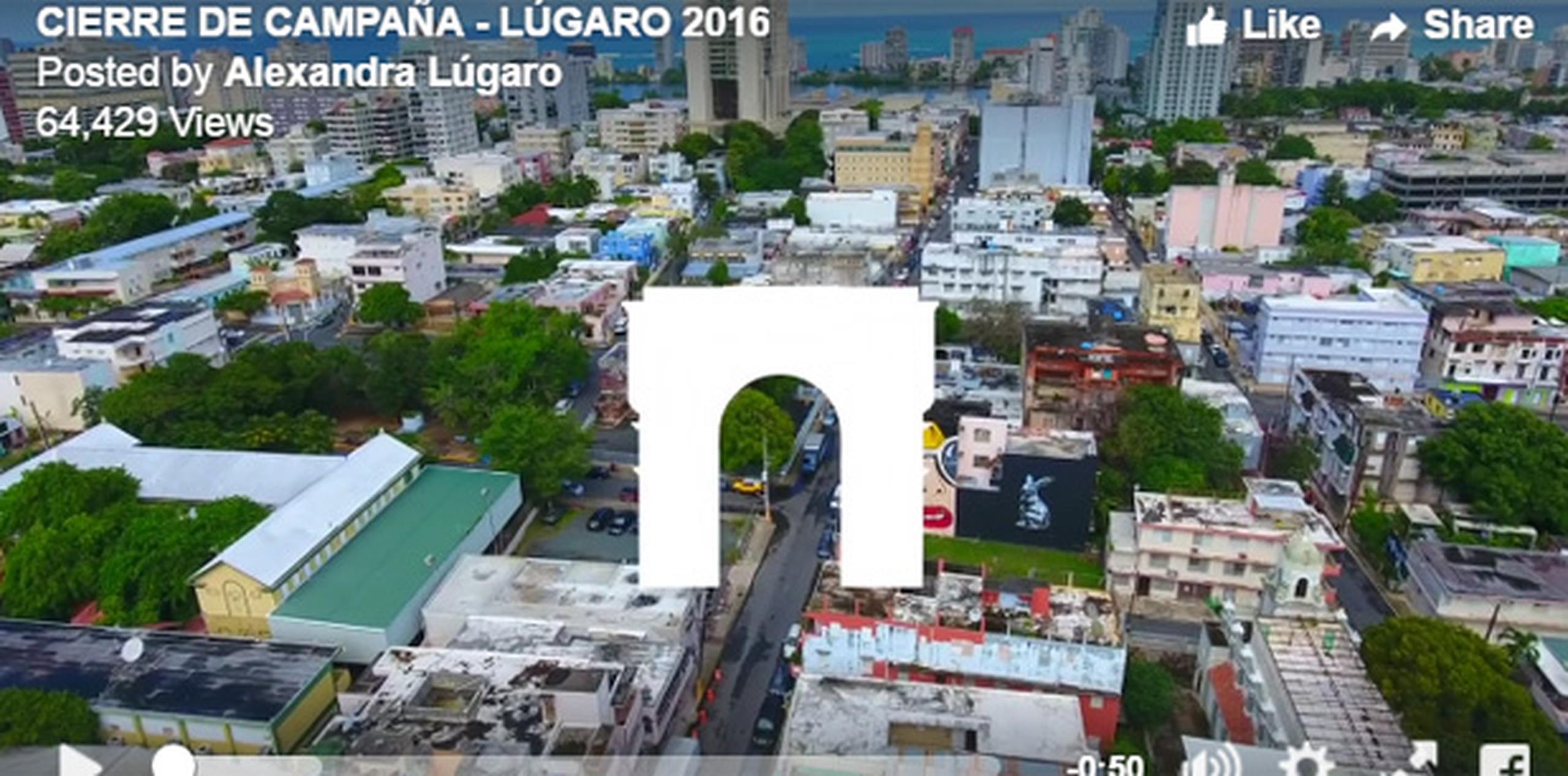 El vídeo, publicado ayer por Lúgaro en su página de Facebook, muestra imágenes de Santurce en las que se destacan varios de los murales que adornan sus calles. (Facebook)