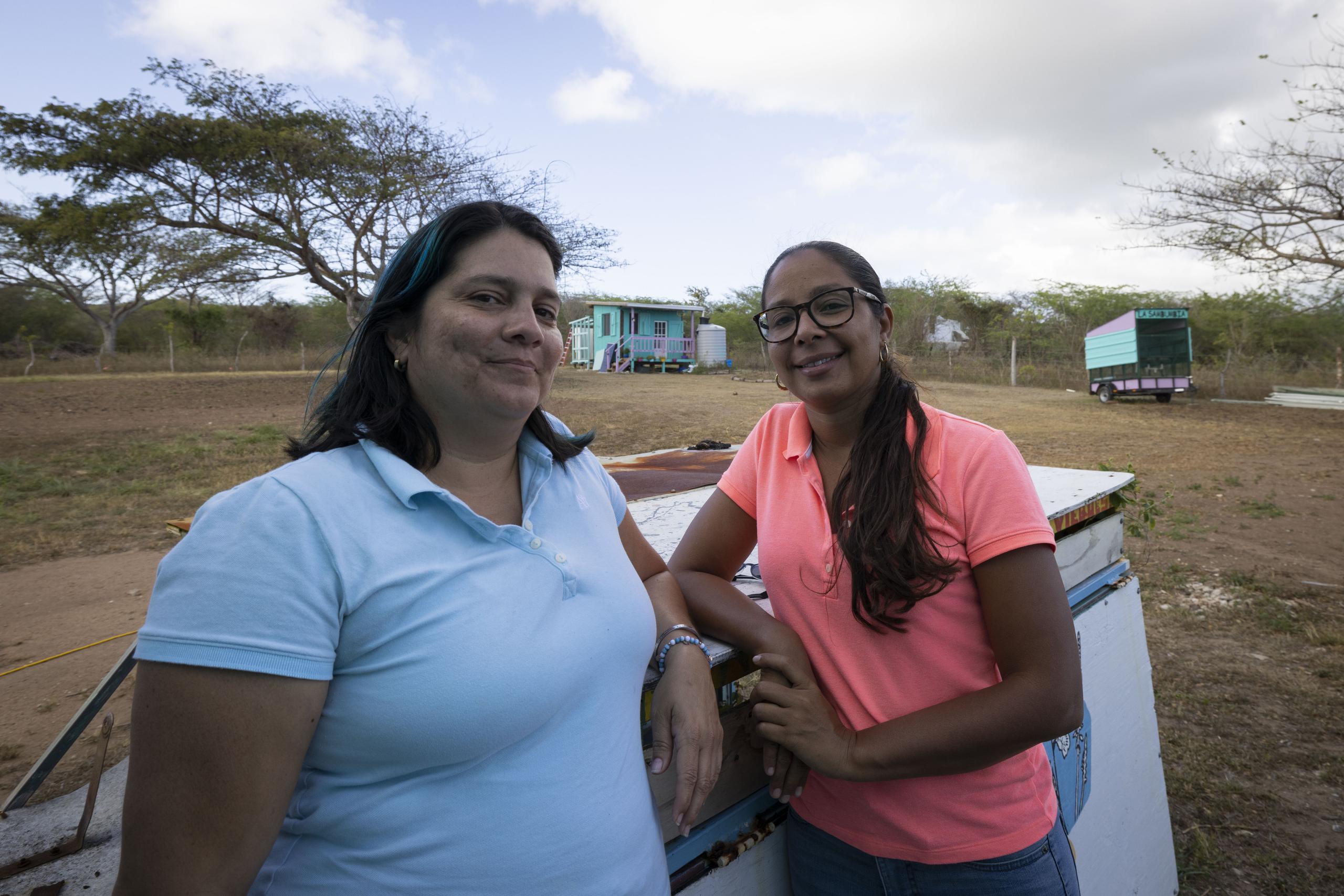 Elda Guadalupe y Marilyn López forman parte del colectivo, activo en la isla muncipio desde 2018.
