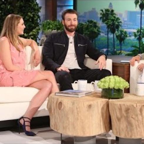 Ellen DeGeneres entrevista a Elizabeth Olsen y Chris Evans