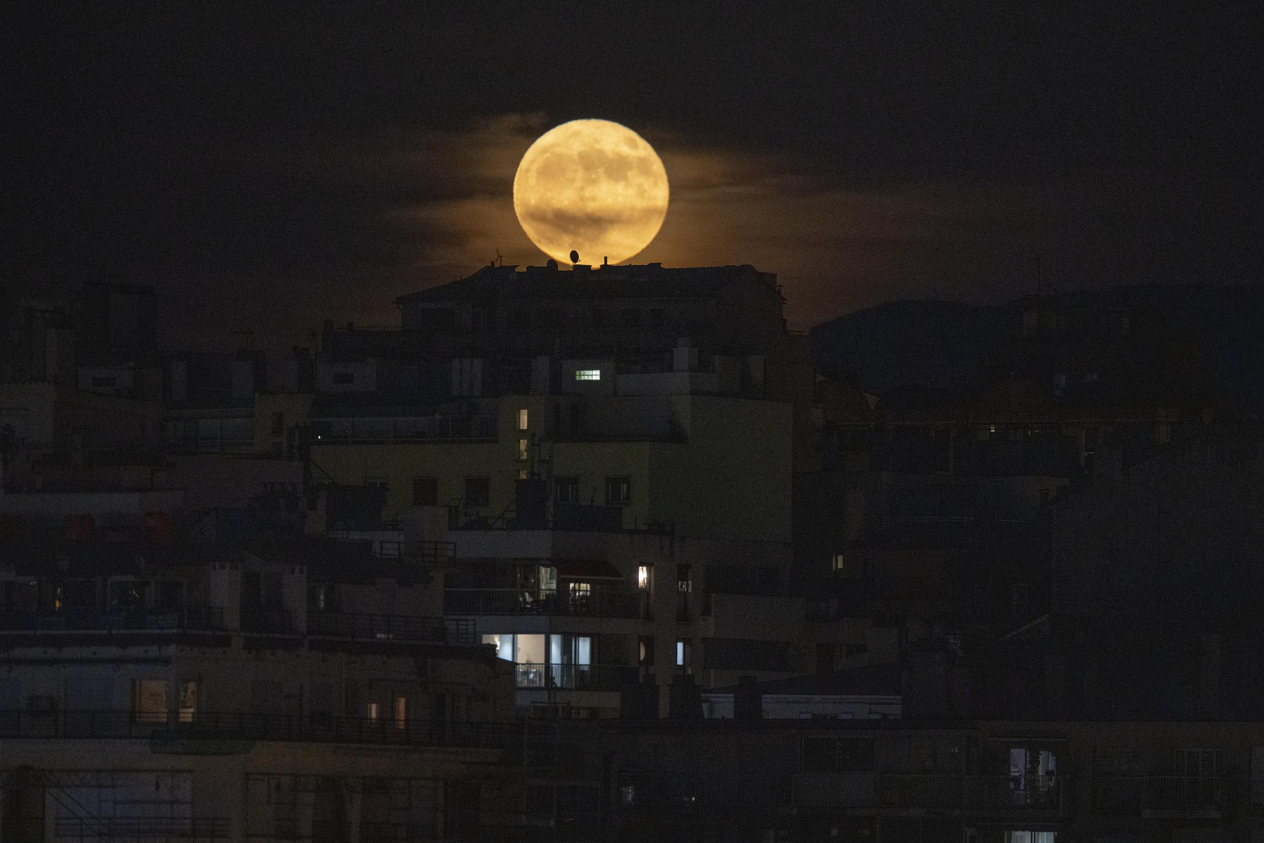 Luna llena del pasado 14 de junio. (AP Photo/Daniel Cole)