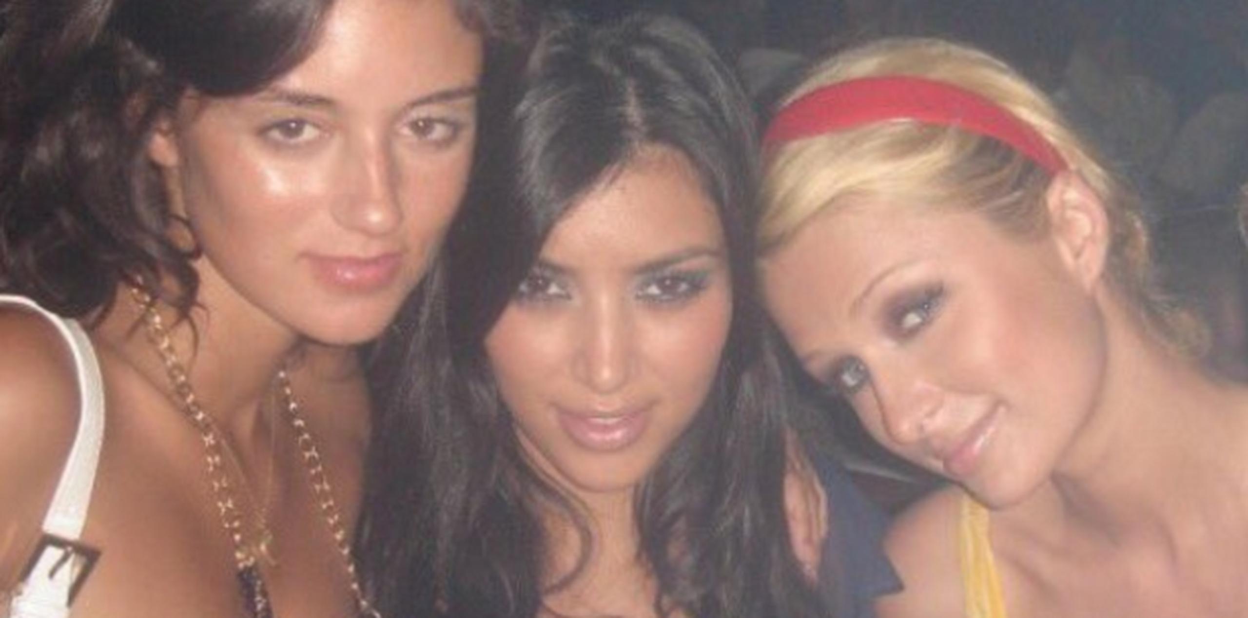 Caroline D'Amore, Kim Kardashian y Paris Hilton. (Twitter)