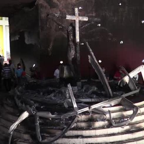 Escalofriante explosión en catedral de Nicaragua