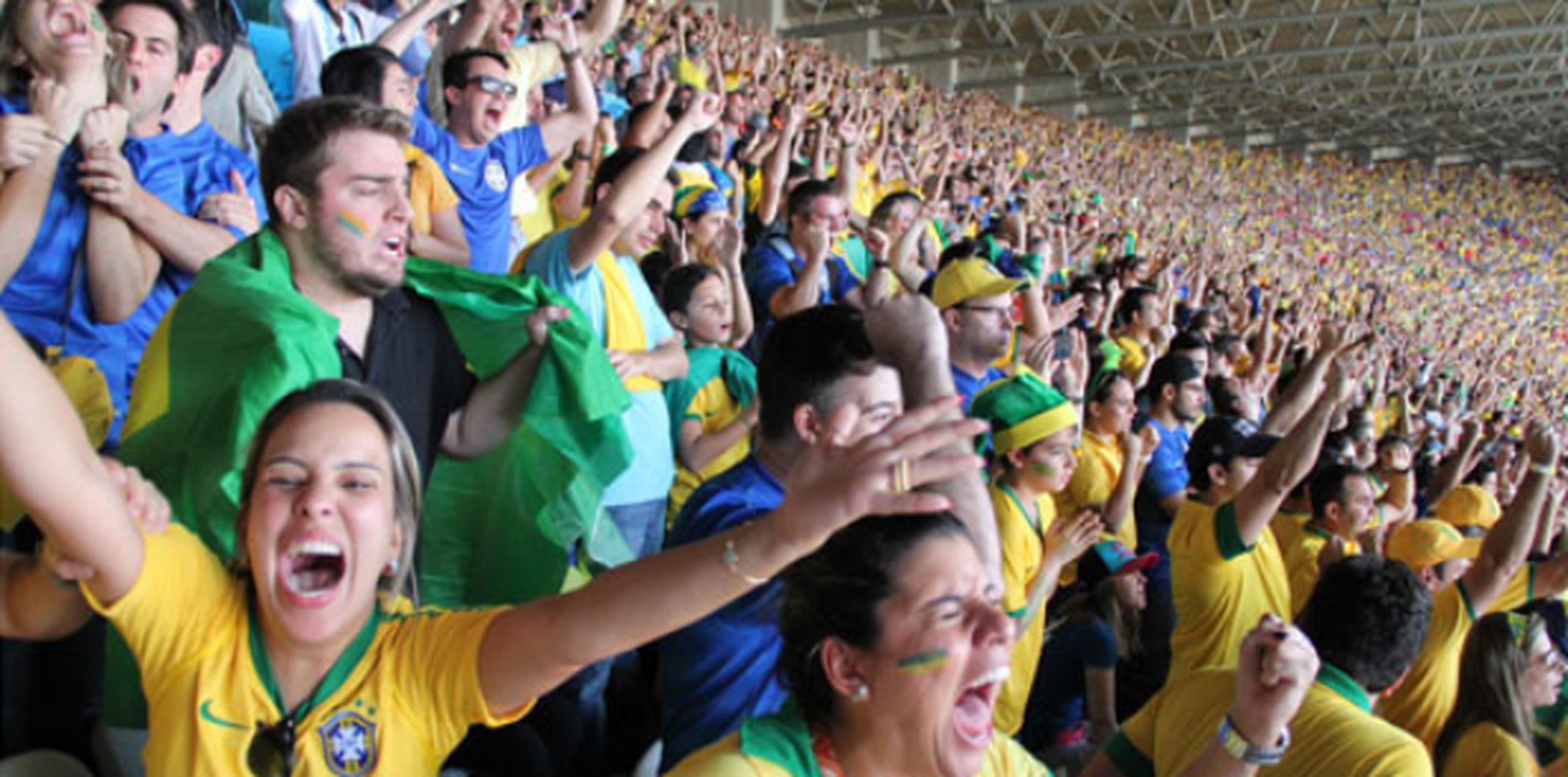 Partido de octavos de final de la Copa Mundial de 2014 en Belo Horizonte, entre Brasil y Chile. (alex.figueroa@gfrmedia.com)