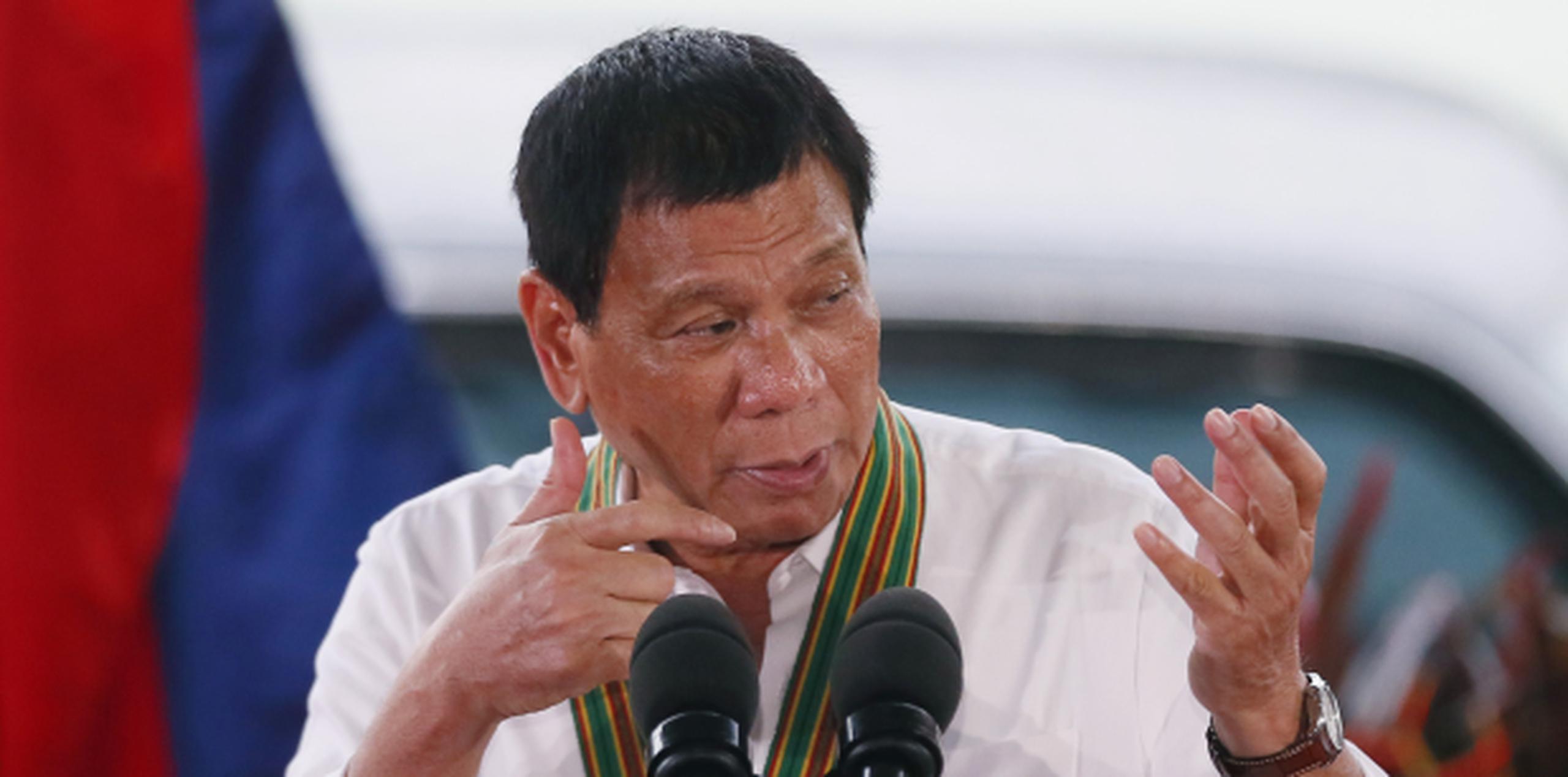 El presidente filipino Rogrido Duterte lleva una "guerra contra las drogas", que ha causado más de 6.200 muertos desde junio a manos de policías y patrullas vecinales. (Archivo)