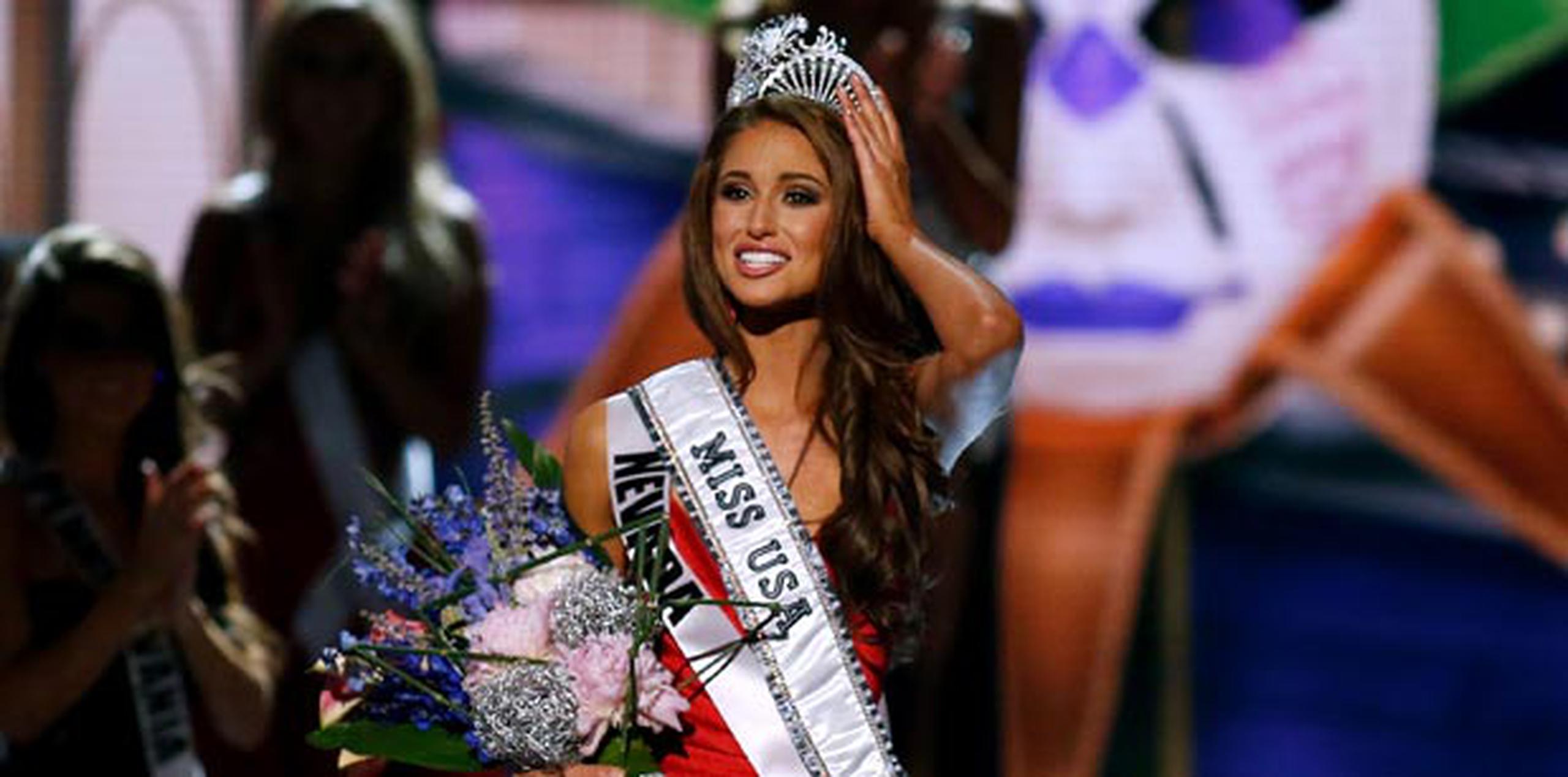 Sánchez agregó que estaba "muy orgullosa de llevar el título de Miss USA de regreso a Nevada". (AP/Jonathan Bachman)