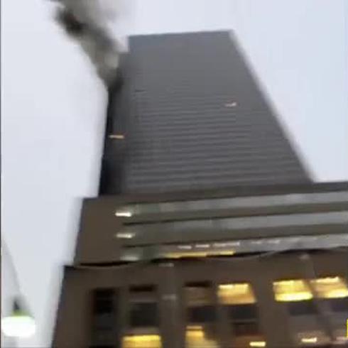 Fuego en Trump Tower en Nueva York
