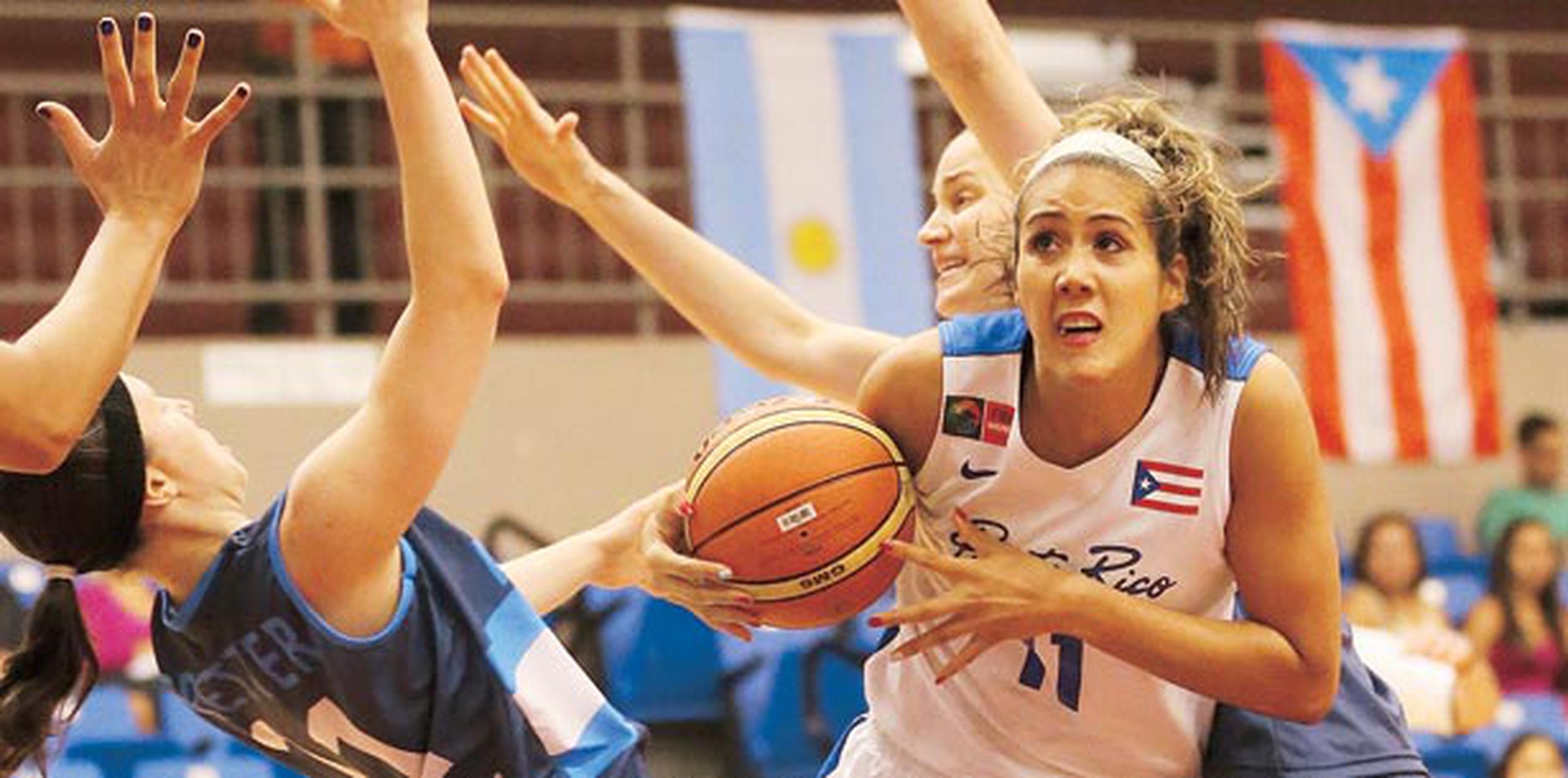Sandra García lució en el triunfo de Puerto Rico con 16 puntos y ocho rebotes. (Archivo)