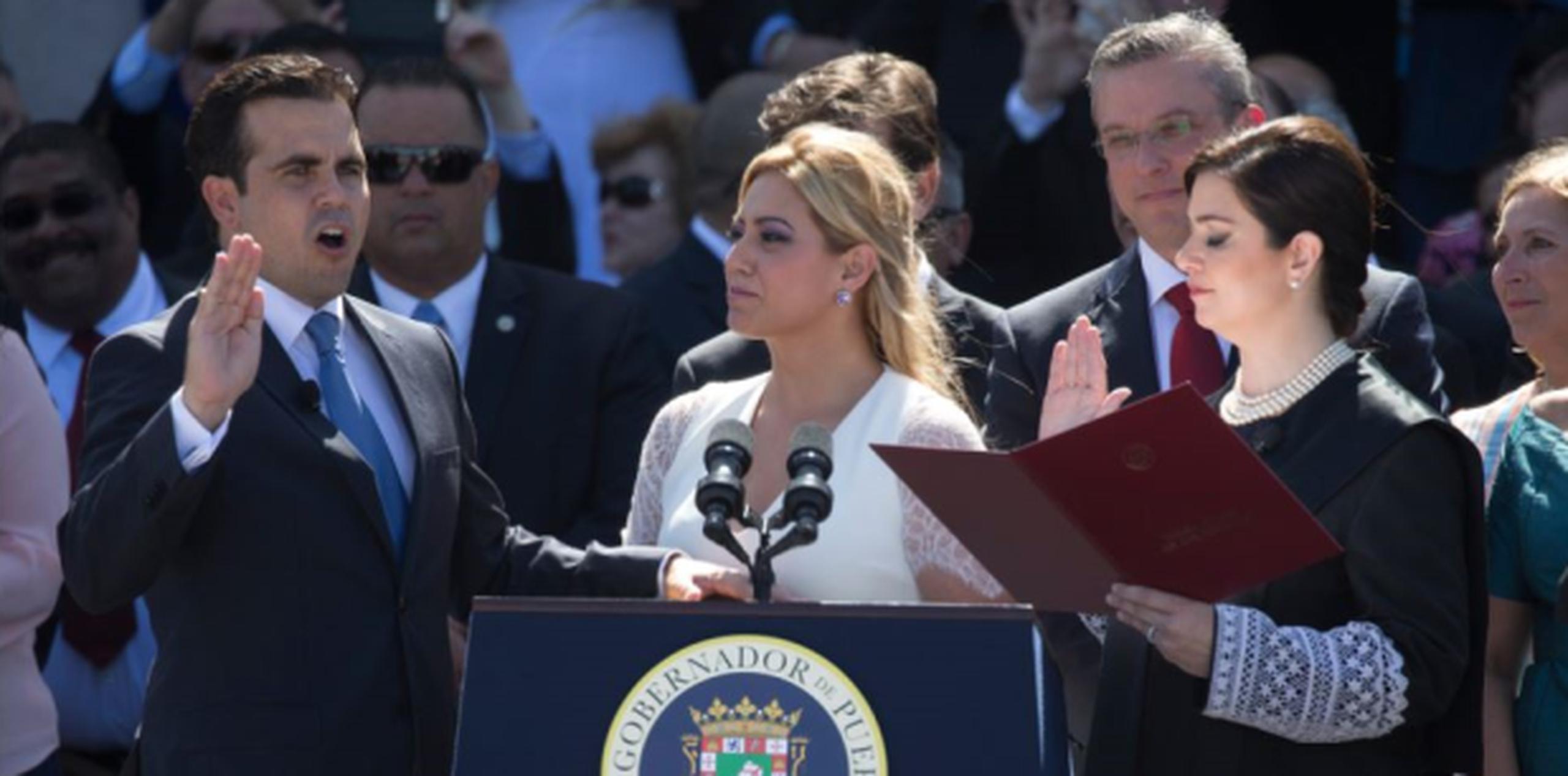 Ricardo Rosselló juramenta como el nuevo gobernador de Puerto Rico