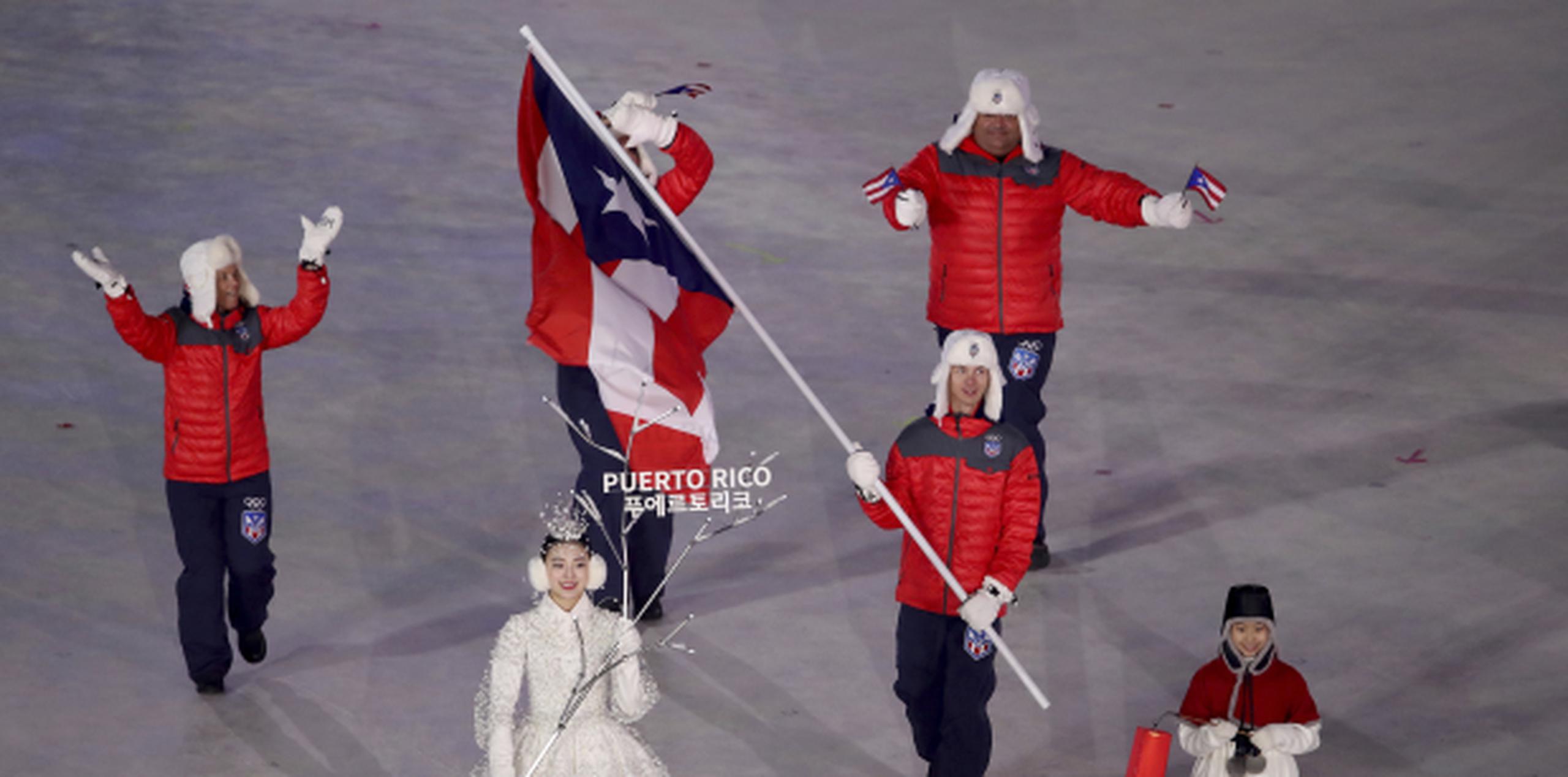 Flaherty porta la bandera de la isla en los XXIII Olimpiadas de Invierno 2018 que arrancan hoy en Pyeongchang, Corea del Sur. (Archivo)