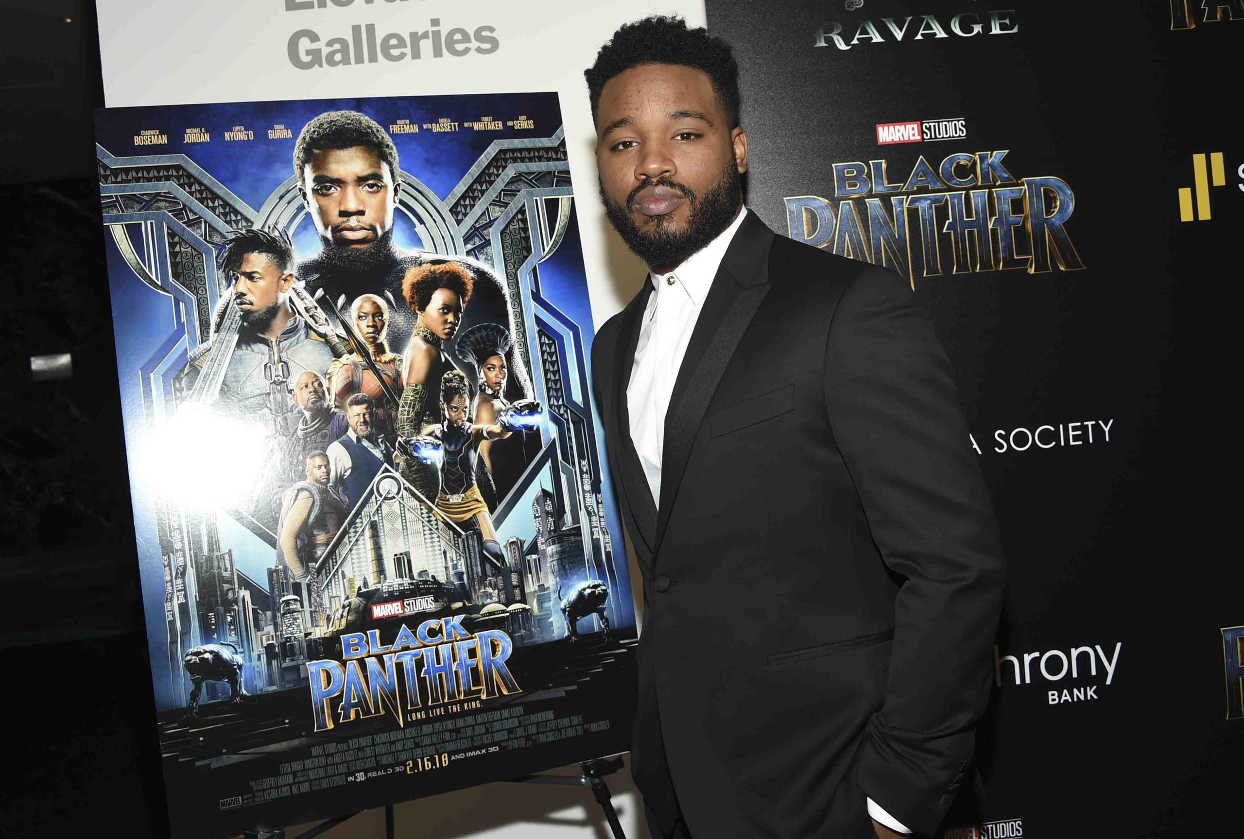 El director de "Black Panther", Ryan Coogler, está feliz con que su película haya recaudado ya 426.7 millones de dólares en el mundo. (AP)