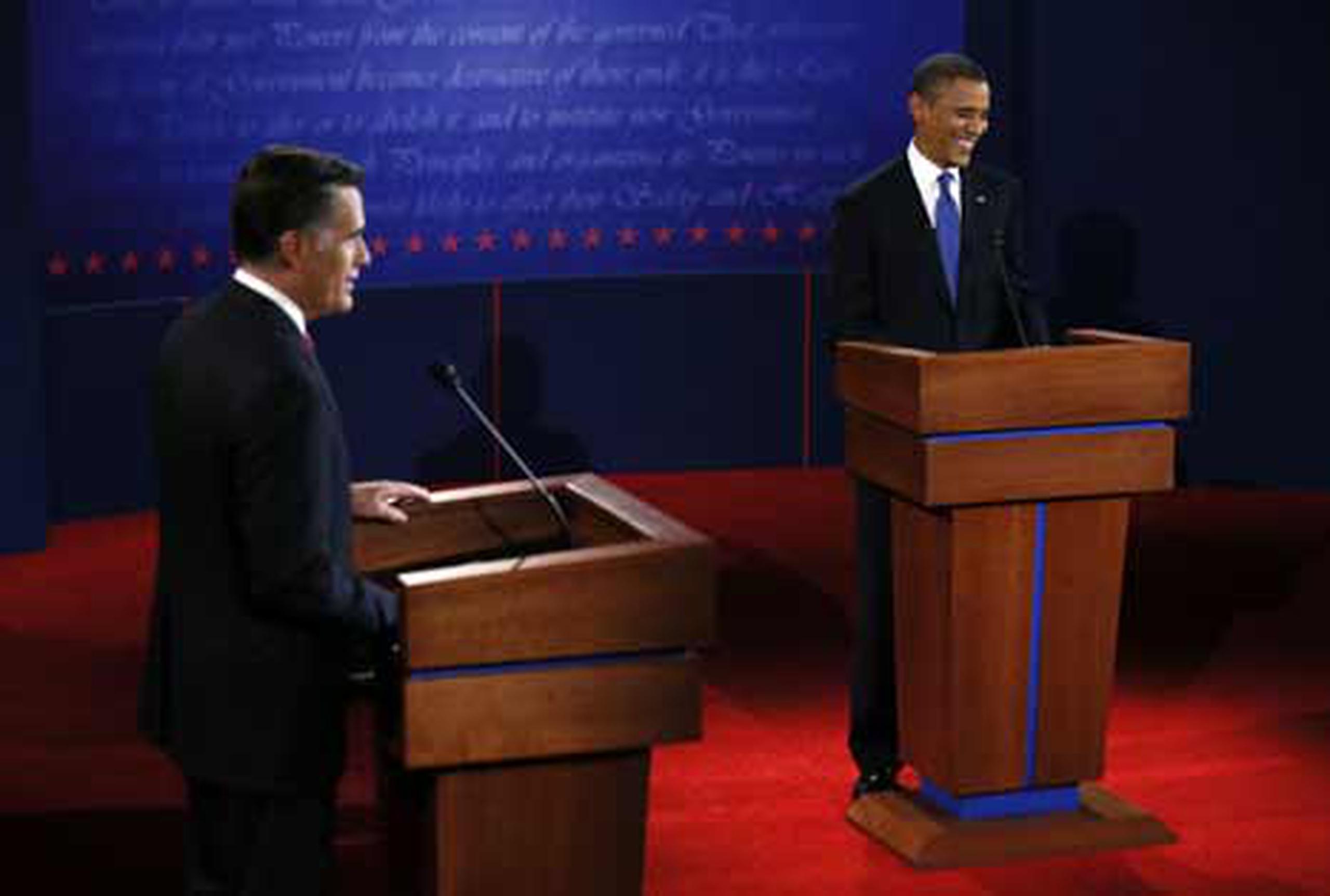 El debate entre Mitt Romney y  Barack Obama generó especial atención en Facebook y Twitter (AFP/Rick Wilking)