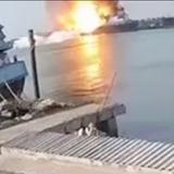 Terrible explosión de barco petrolero en Tailandia